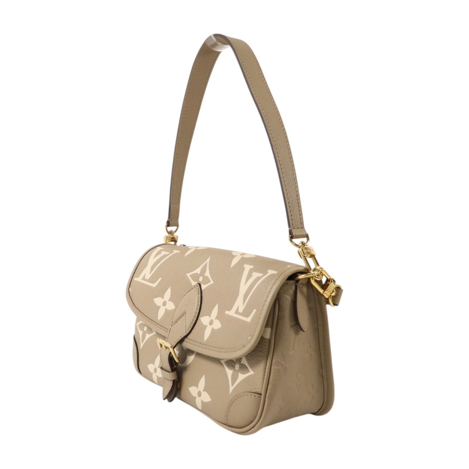 LOUIS VUITTON Monogram Empreinte Diane PM金扣手挽肩背兩用袋