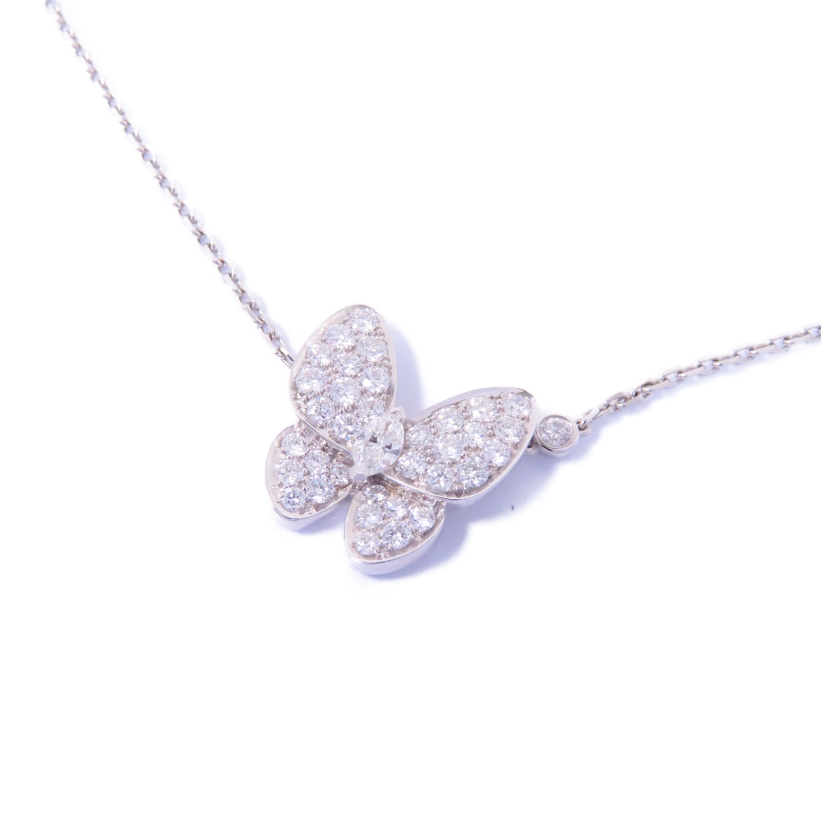 Van Cleef & Arpels 【激減優惠】18K白金Two Butterfly Necklace項鍊