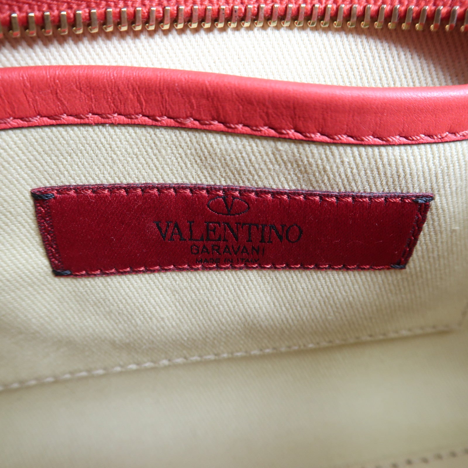 Valentino 牛皮皮革Shoulder Bag金扣手挽肩背兩用袋
