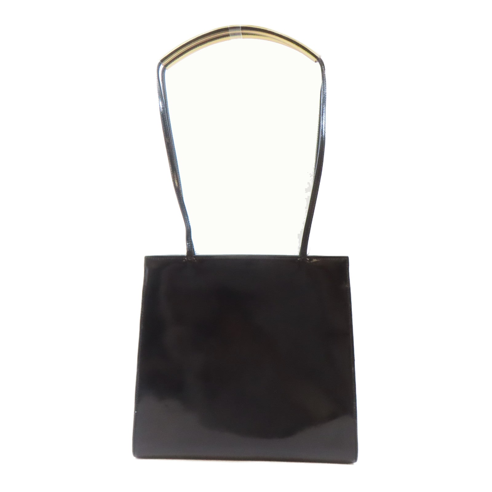 Salvatore Ferragamo 【激減優惠】漆皮皮革Shoulder Bag金扣肩背袋黑色