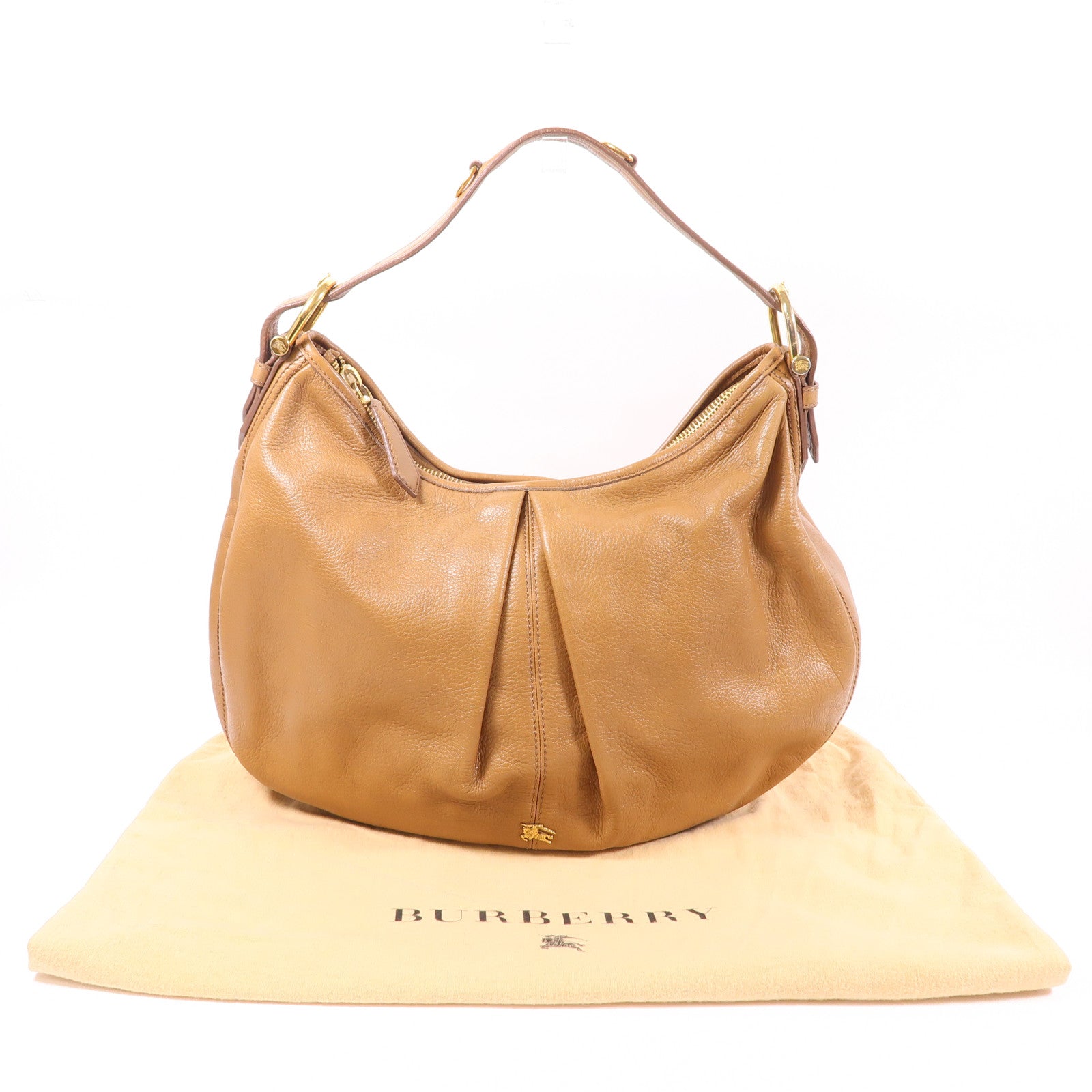 BURBERRY 牛皮皮革Shoulder Bag金扣肩背袋