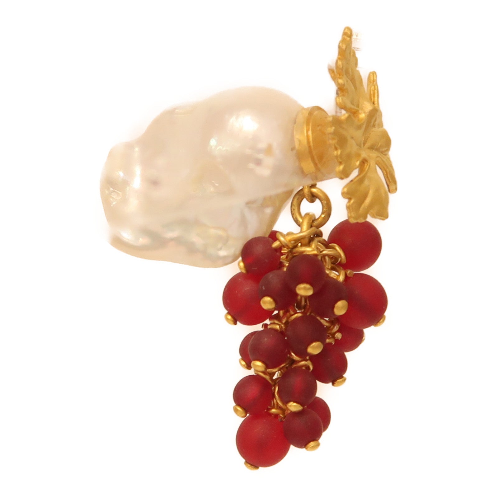 Dior 鍍金/PVC Earrings耳環紅色/白色/金色