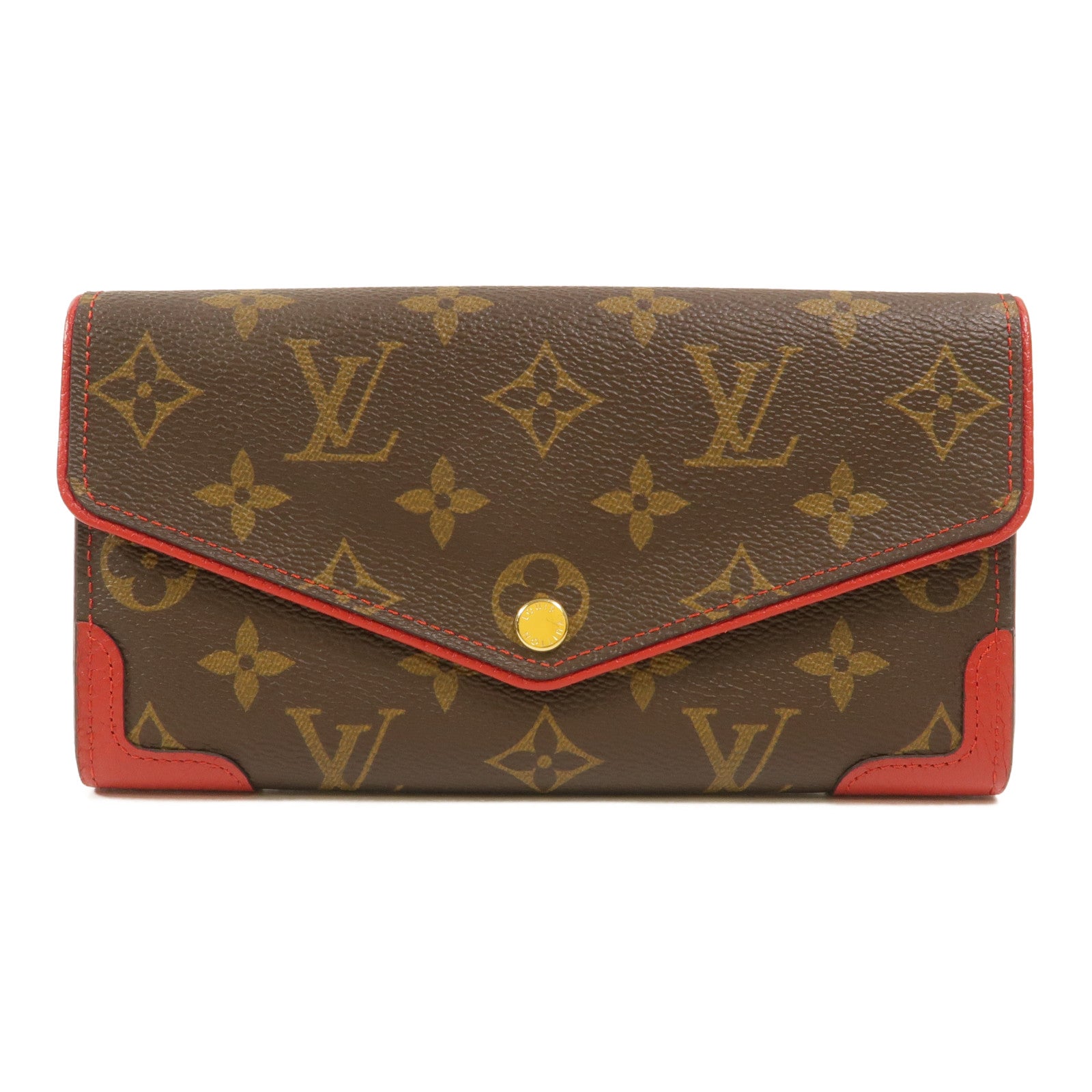 LOUIS VUITTON Monogram Sarah Retiro金扣長錢包