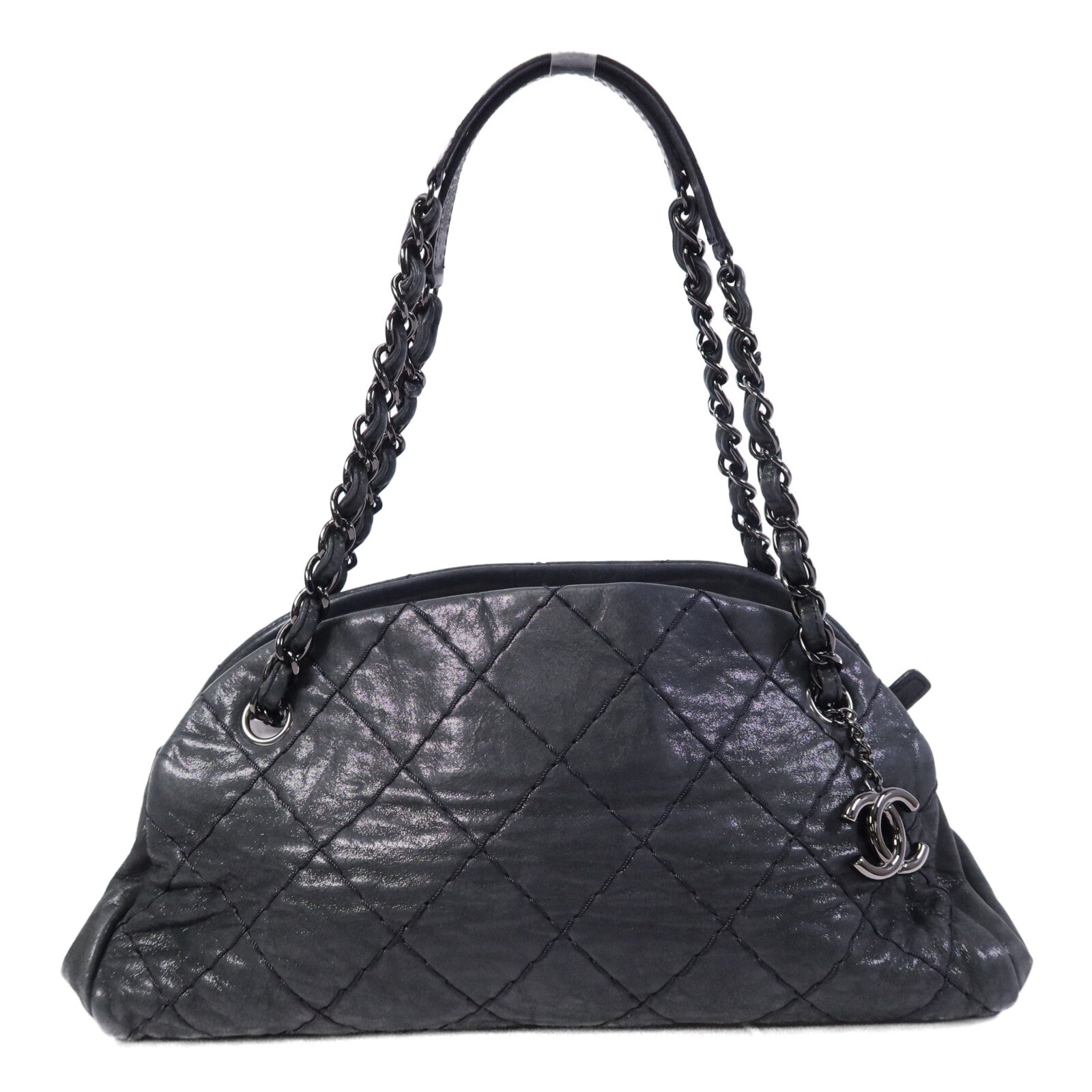 CHANEL 牛皮皮革Chain Shoulder Bag鏈帶肩背袋