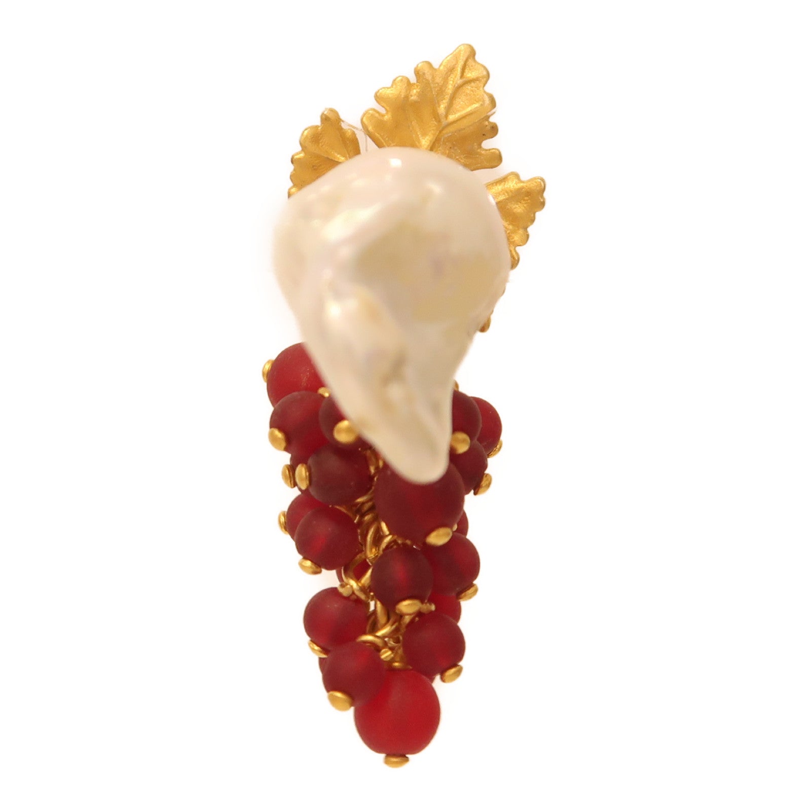 Dior 鍍金/PVC Earrings耳環紅色/白色/金色