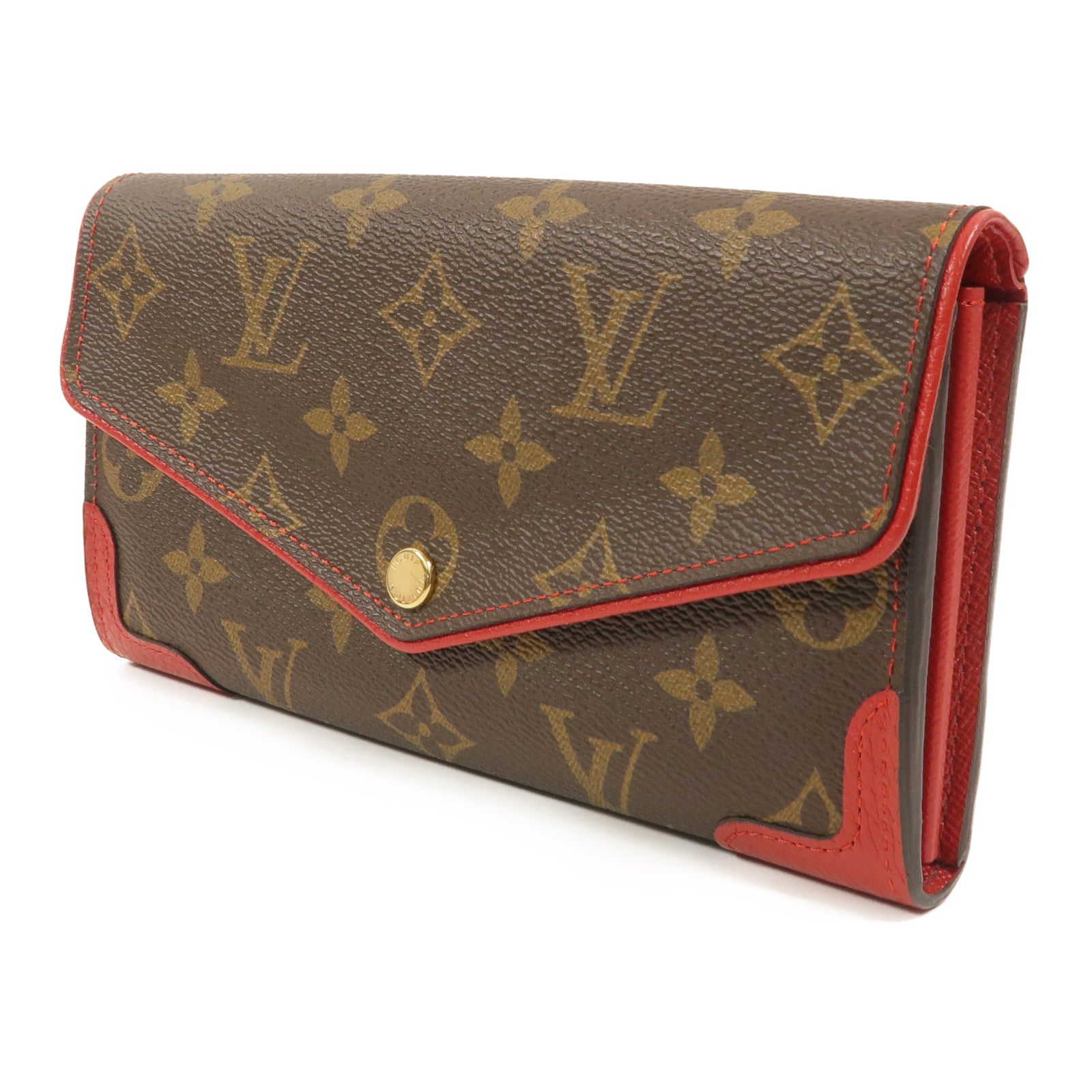 LOUIS VUITTON Monogram Sarah Retiro金扣長錢包