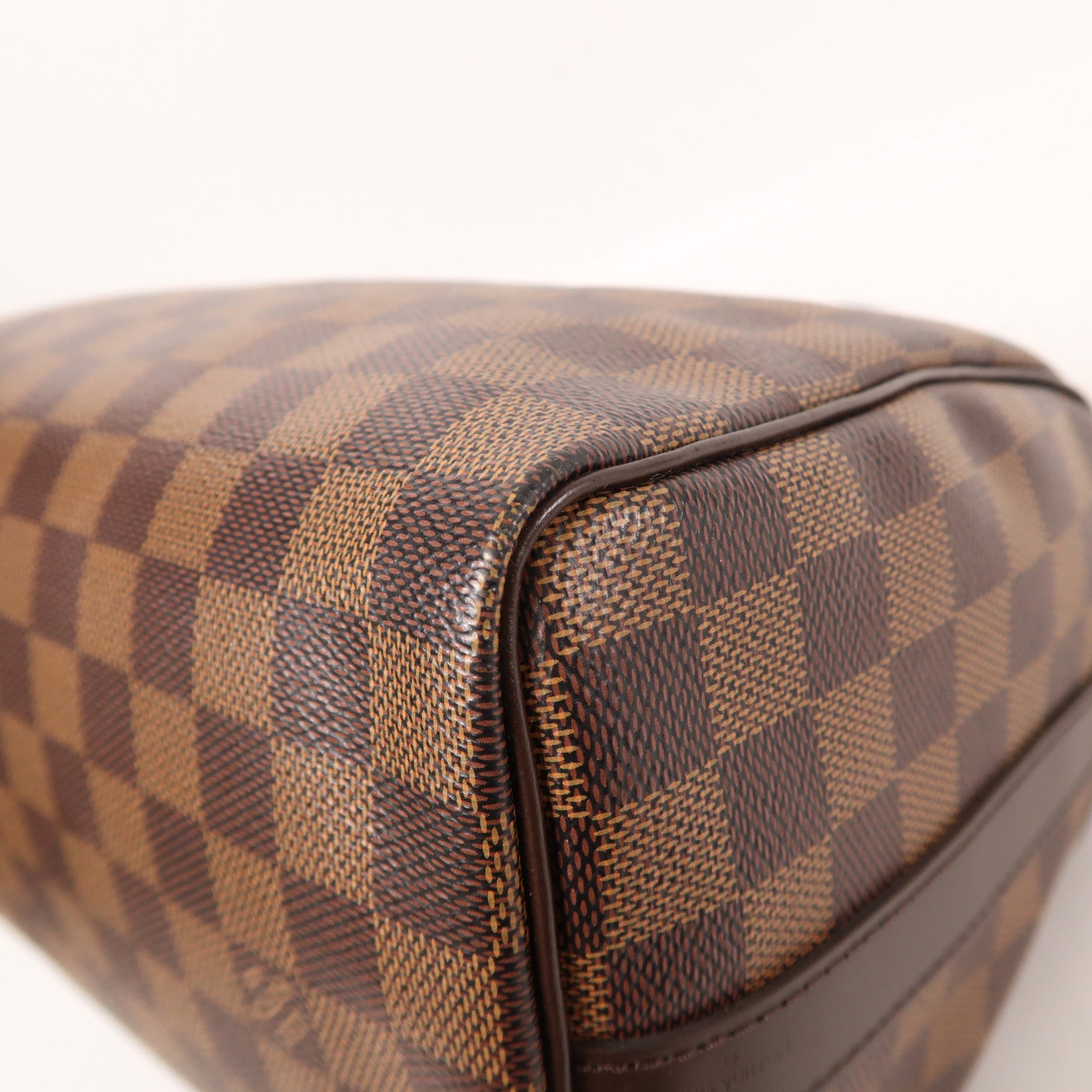 LOUIS VUITTON Damier Speedy Bandouliere 25金扣手挽肩背兩用袋
