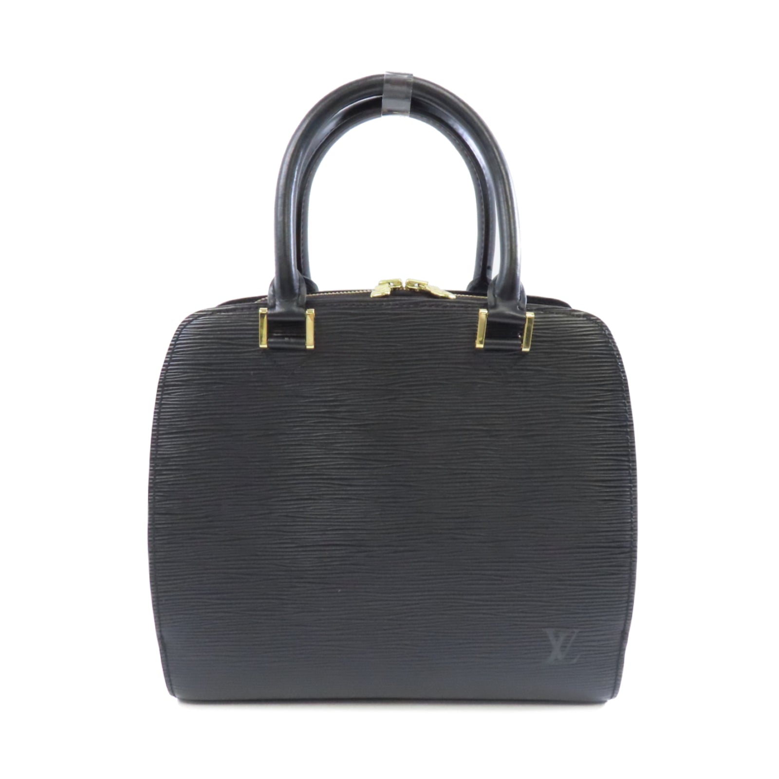 LOUIS VUITTON Epi Ponneuf金扣手挽袋黑色
