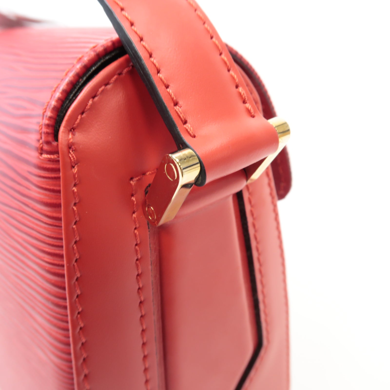 LOUIS VUITTON Epi Busy Bag金扣肩背袋紅色