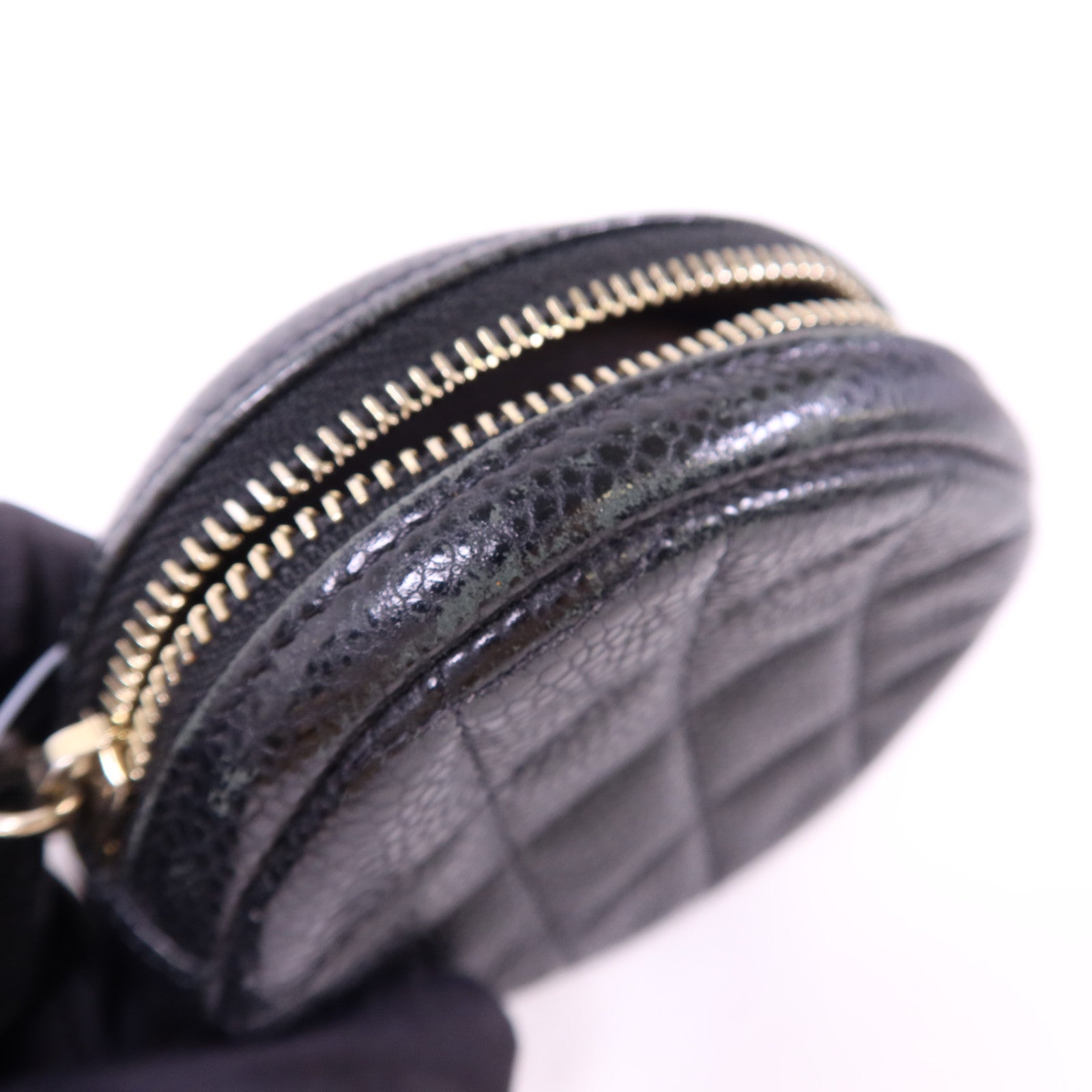 CHANEL 牛皮皮革Coin Case金扣零錢包