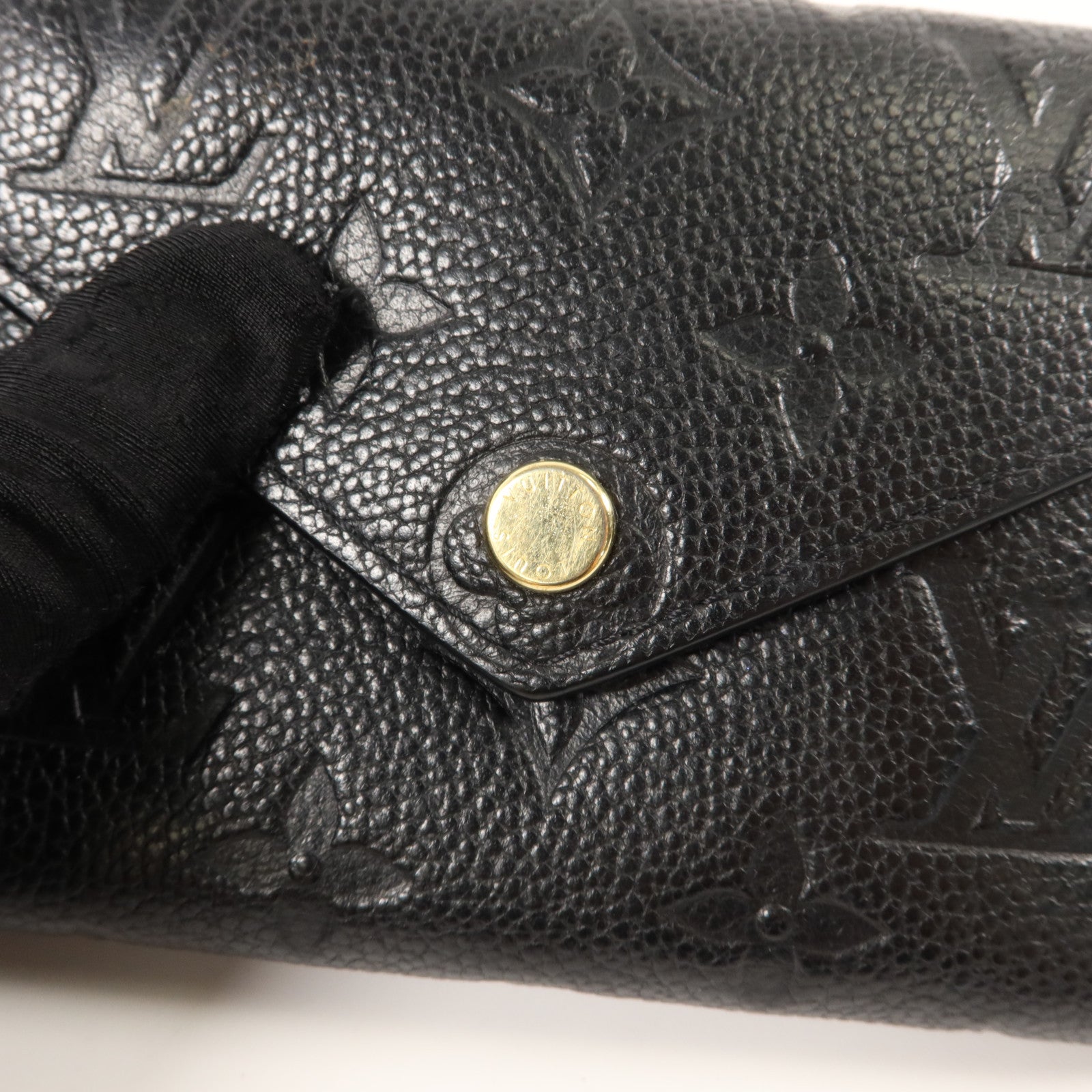 LOUIS VUITTON Monogram EmpreinteVictorine金扣錢包