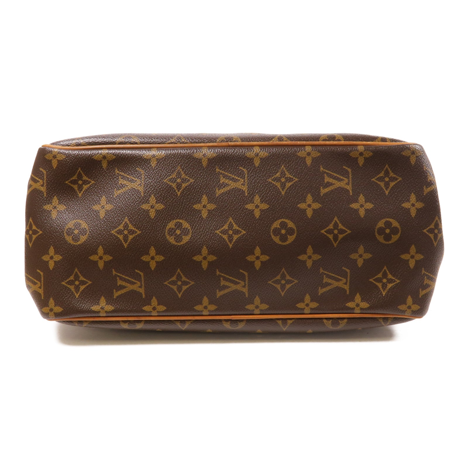 LOUIS VUITTON Monogram Batignolles金扣肩背袋棕色