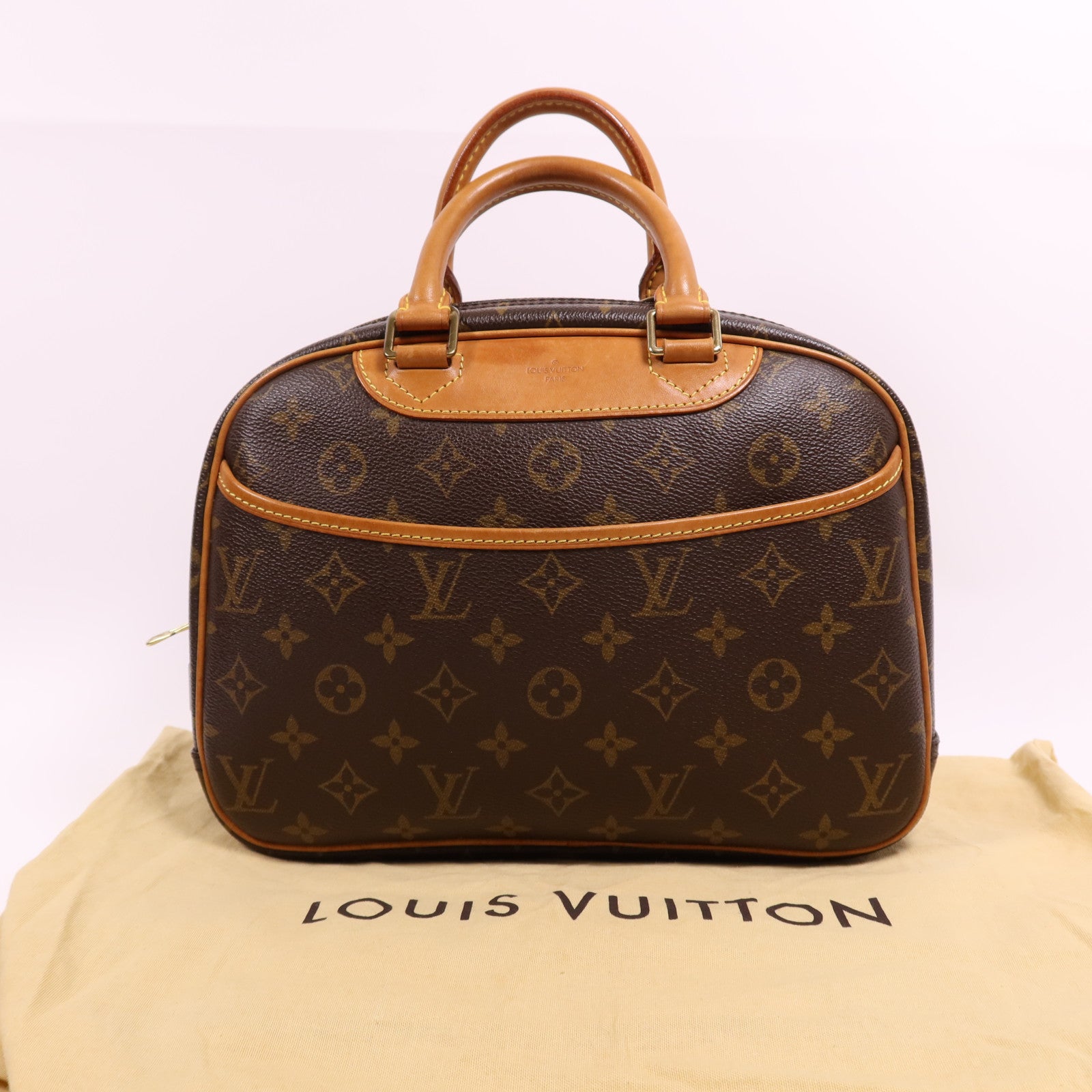 LOUIS VUITTON Monogram Trouville金扣手挽袋