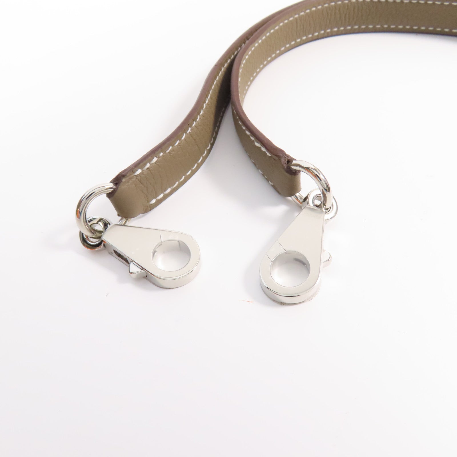 HERMES 【激減優惠】Togo皮革Kelly 25銀扣手挽肩背兩用袋Etoupe