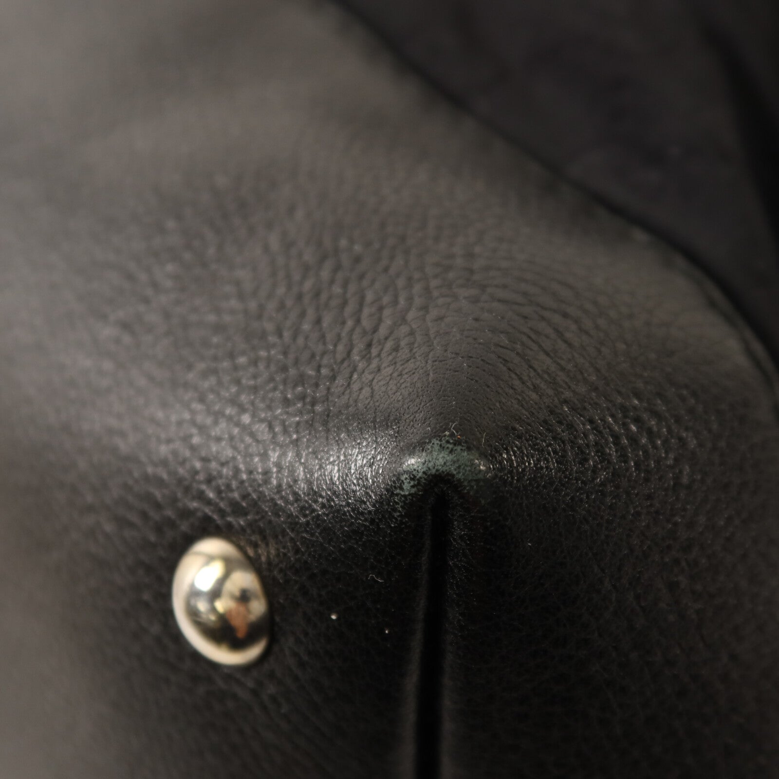 GUCCI 尼龍/牛皮皮革Tote Bag銀扣手挽袋
