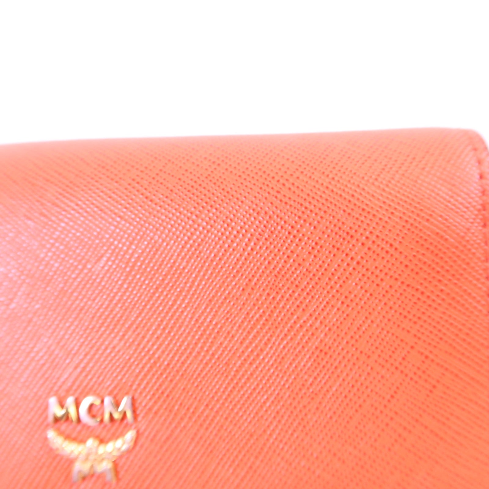 MCM 牛皮皮革Long Wallet金扣長錢包
