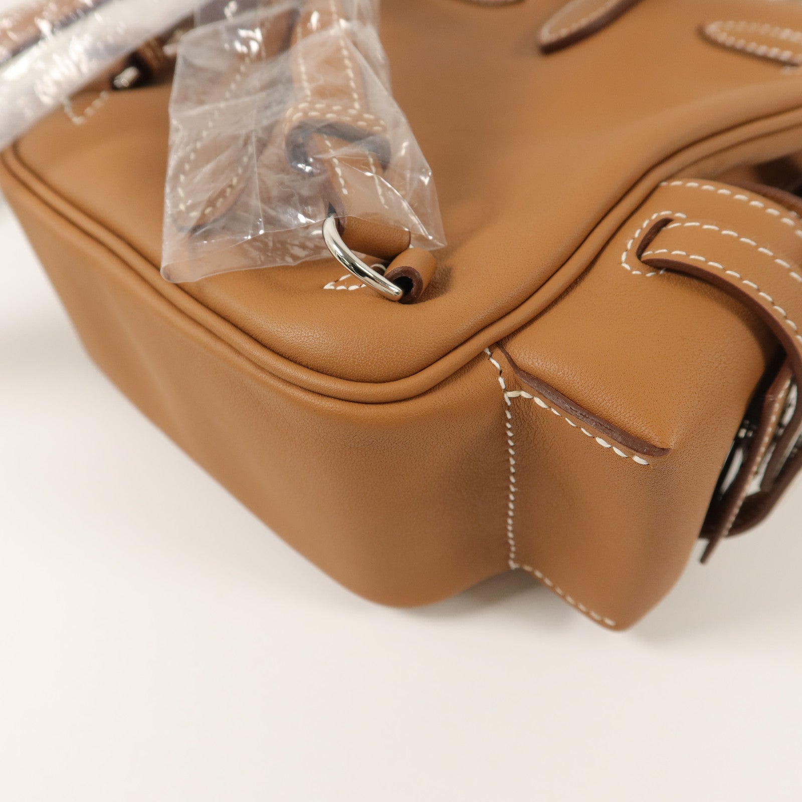 HERMES Swift皮革Kelly Jump背包Gold
