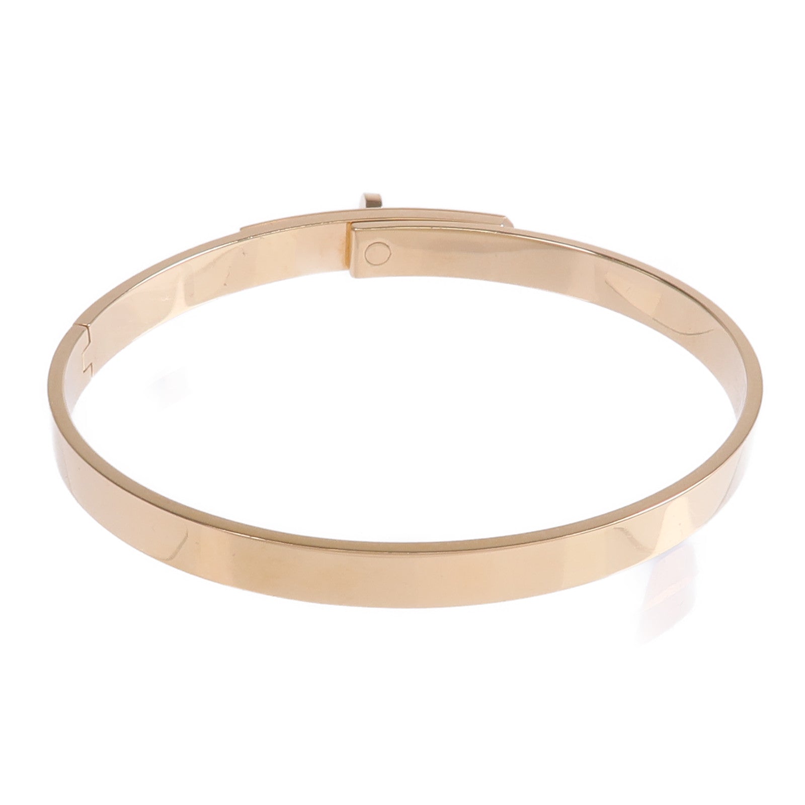HERMES 18K玫瑰金Kelly Bracelet鑽石手鐲