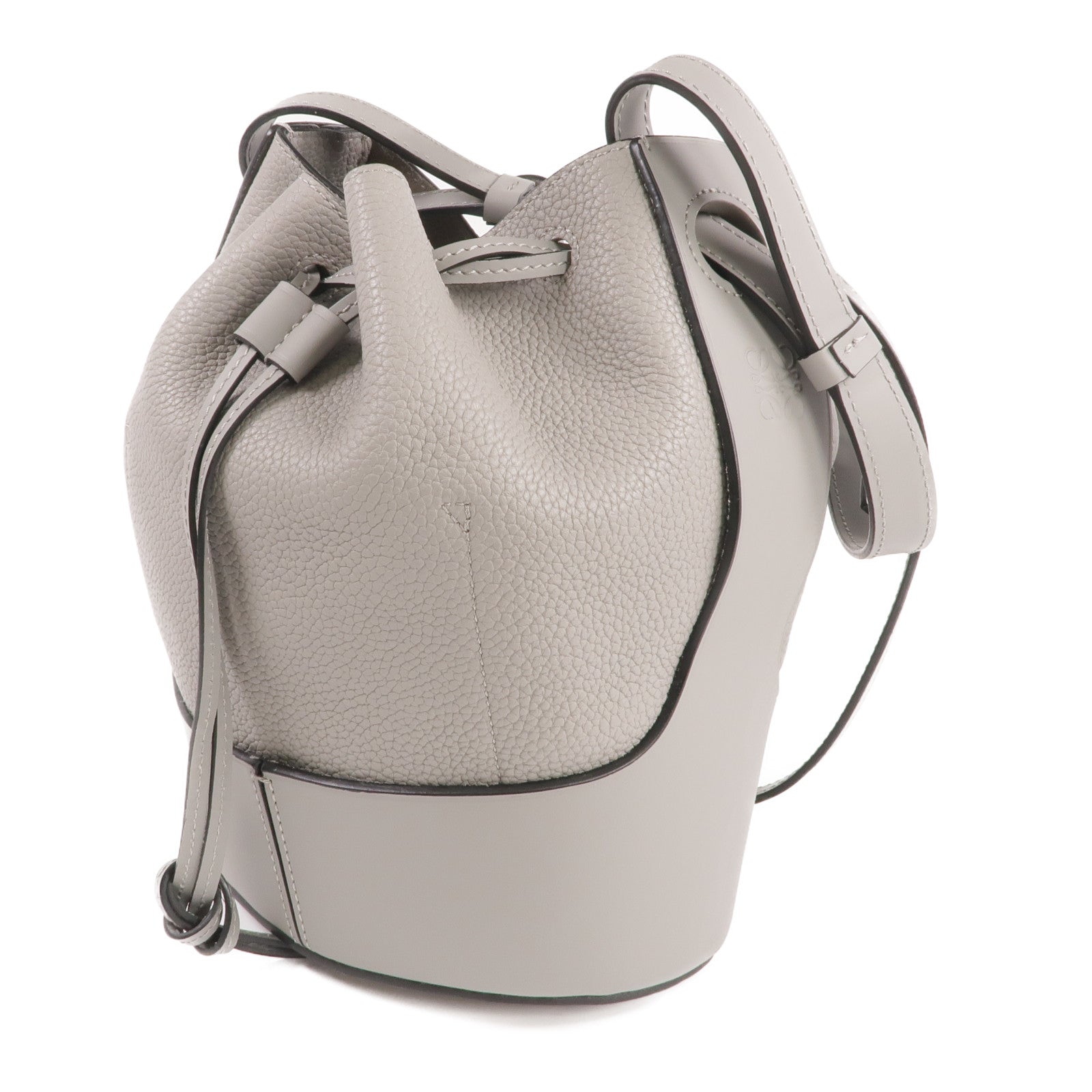 LOEWE 牛皮皮革Balloon Bag Small銀扣肩背袋