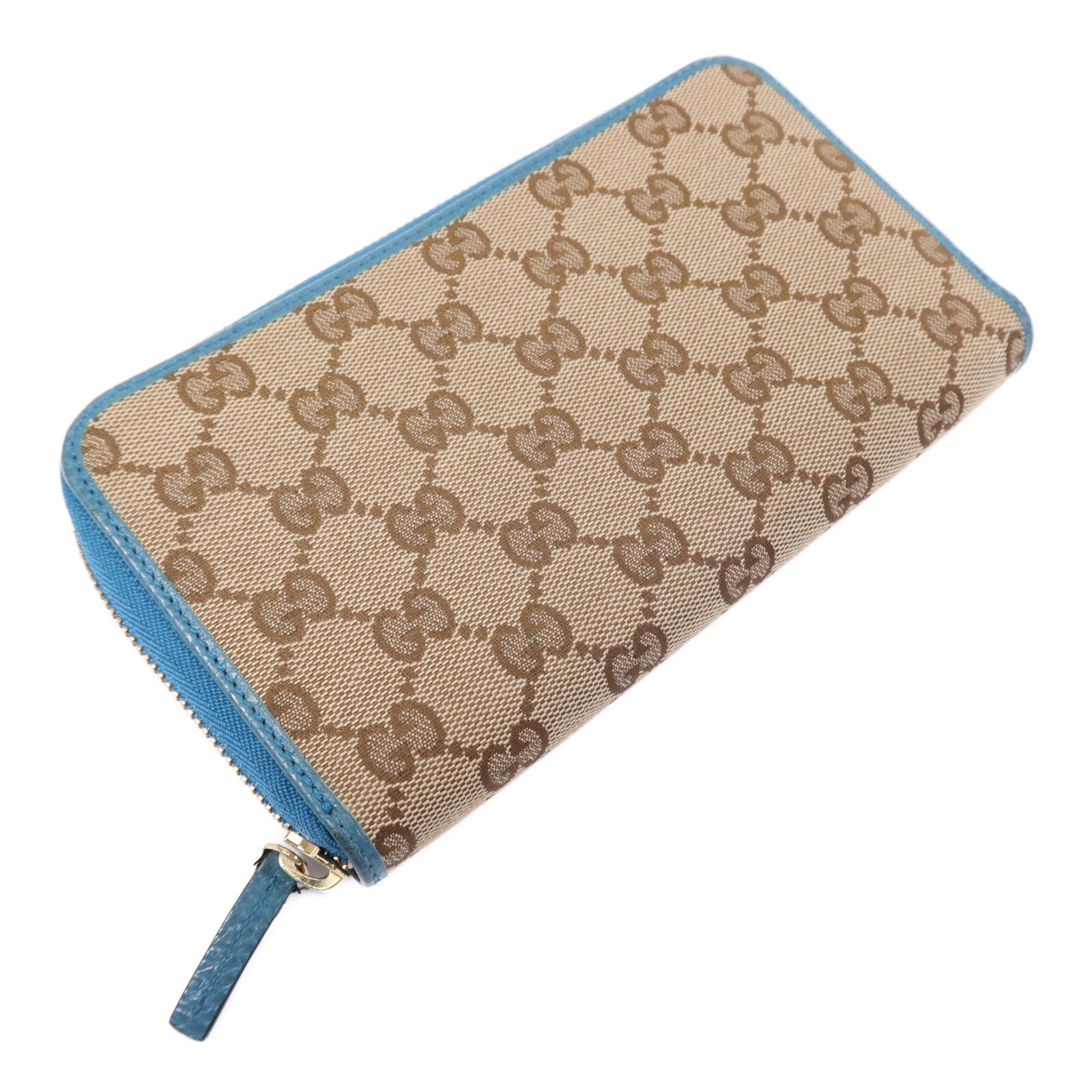 GUCCI 帆布Long Wallet金扣長錢包
