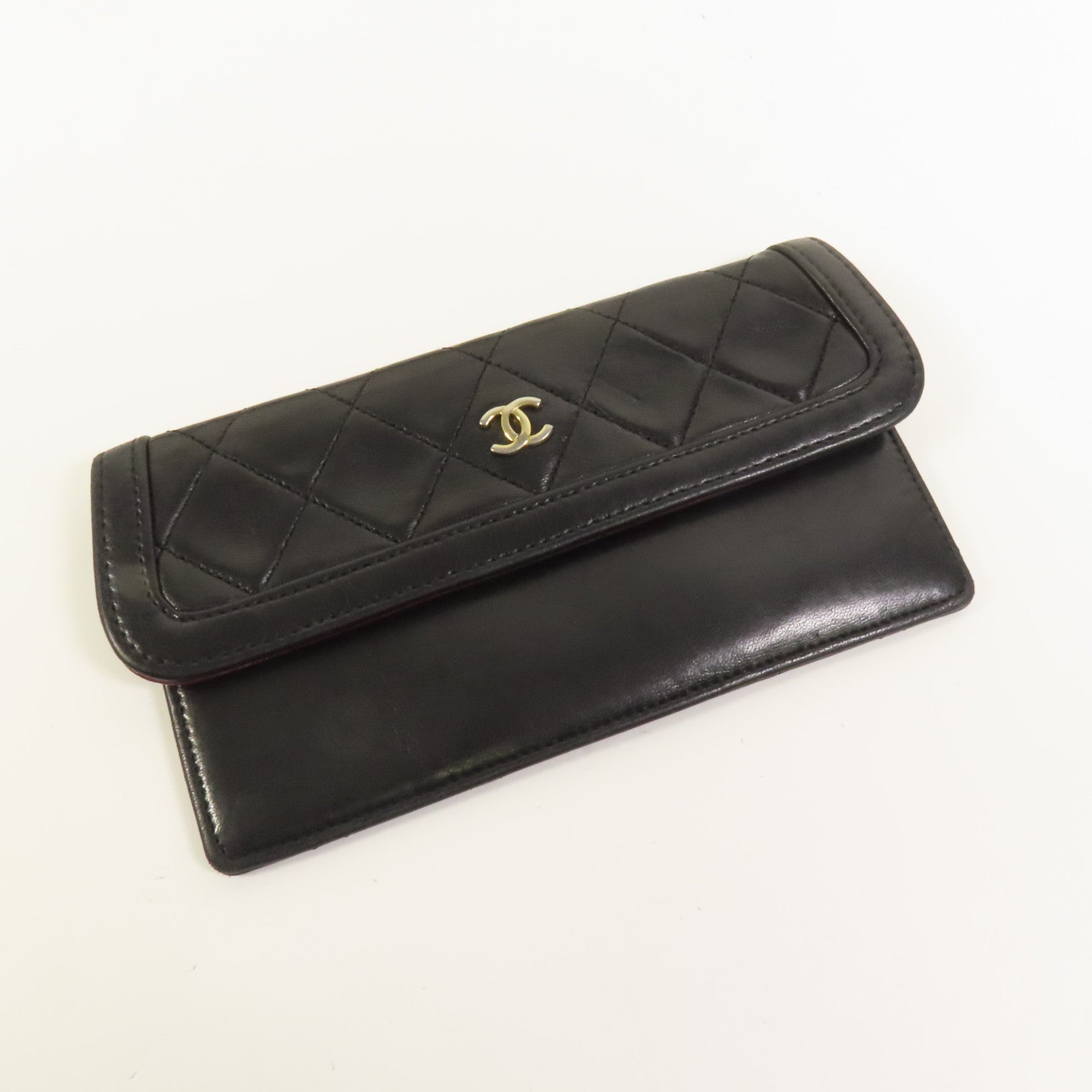 CHANEL 羊皮皮革Vintage Chain Shoulder金扣肩背袋