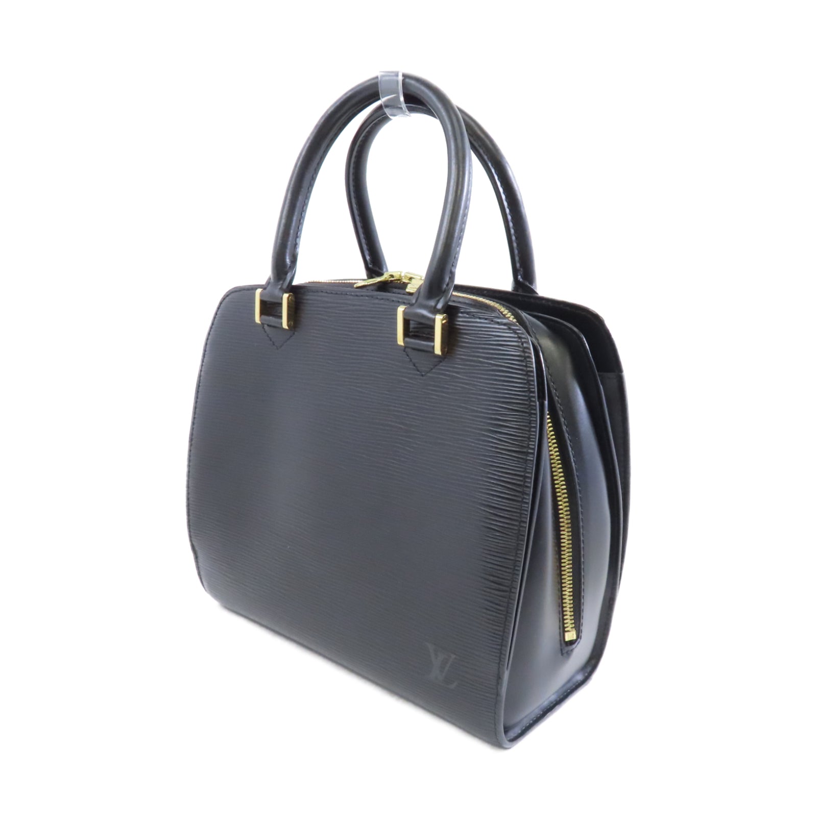 LOUIS VUITTON Epi Ponneuf金扣手挽袋黑色