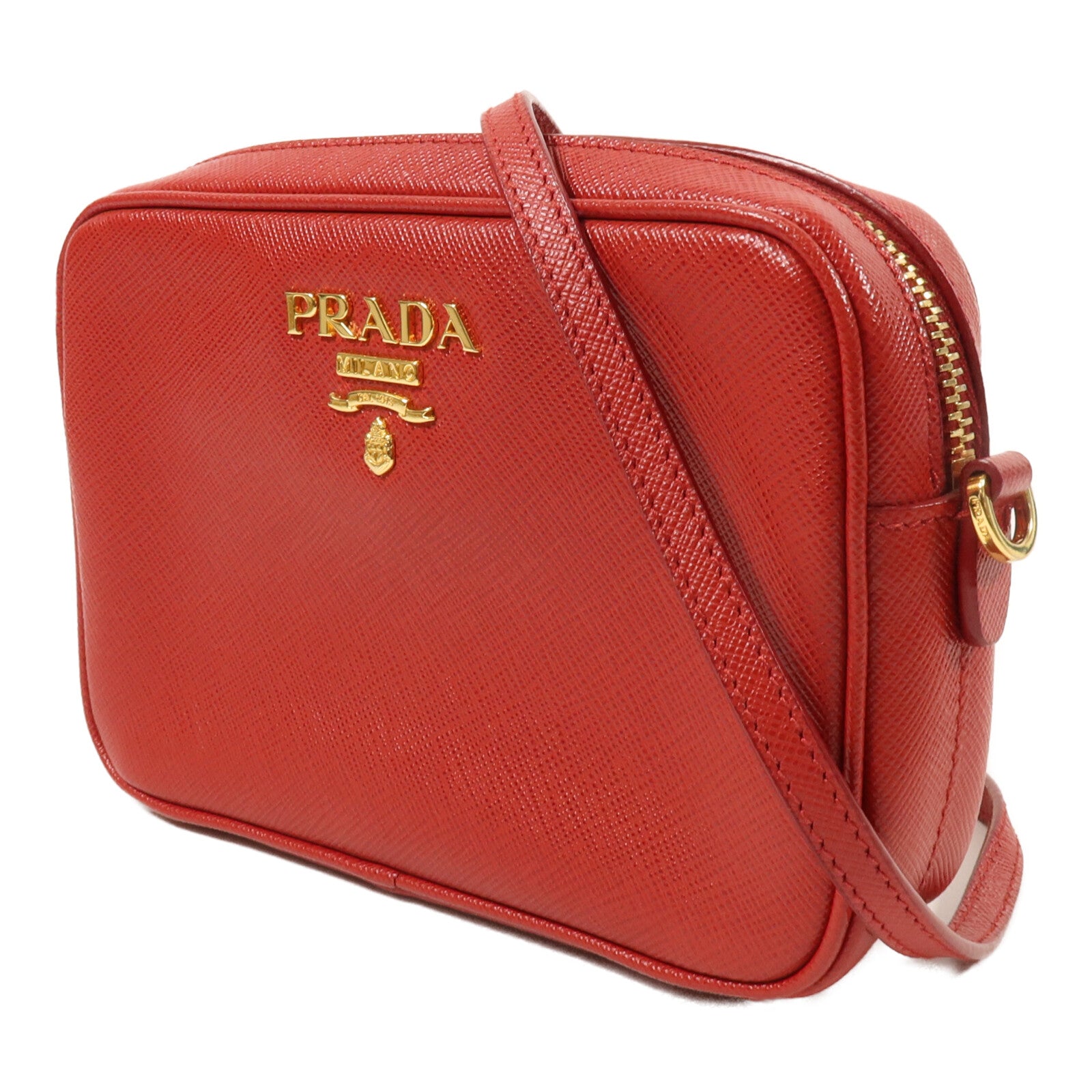 PRADA 牛皮皮革Camera Bag肩背袋