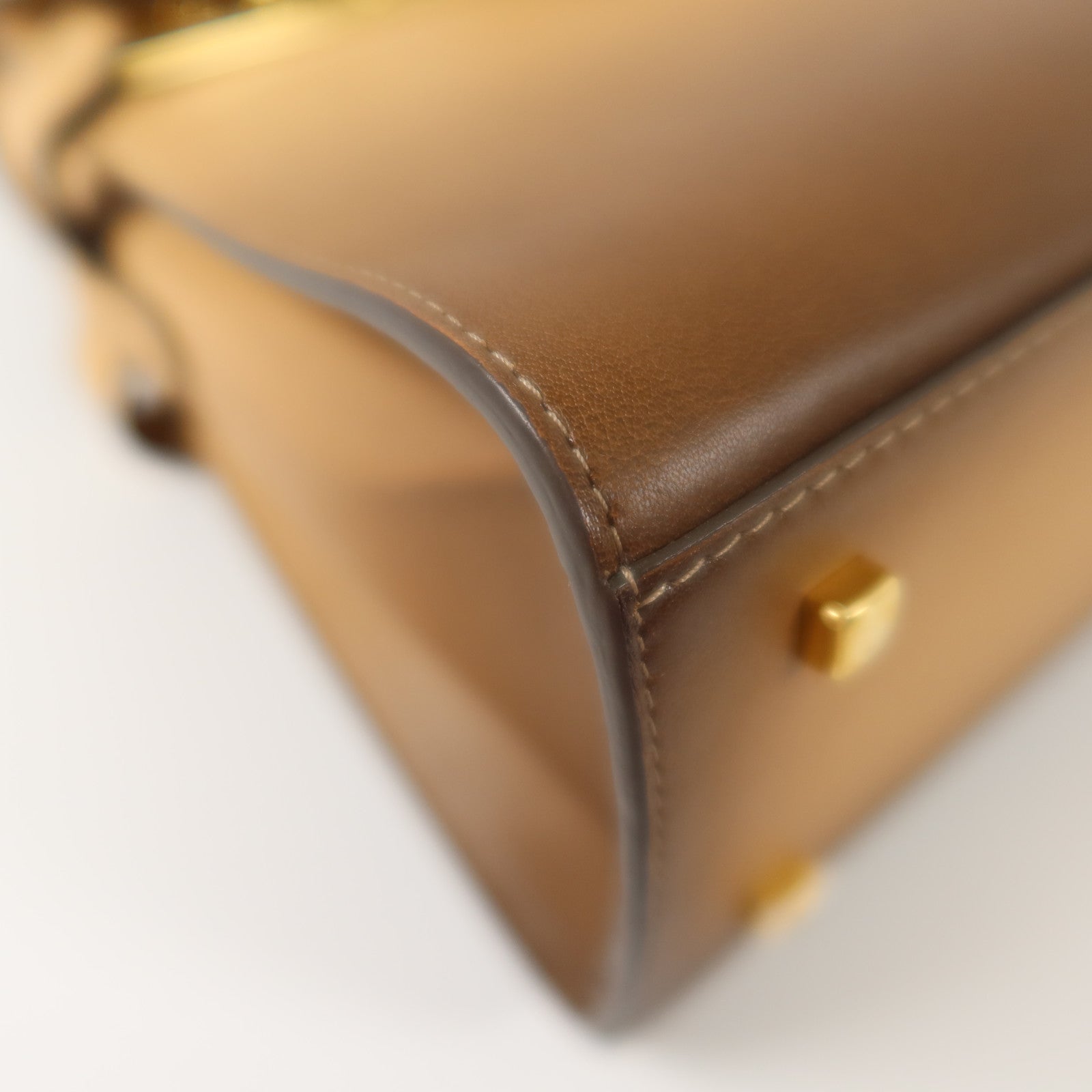 Delvaux 【激減優惠】牛皮皮革Tempete MM金扣手挽肩背兩用袋