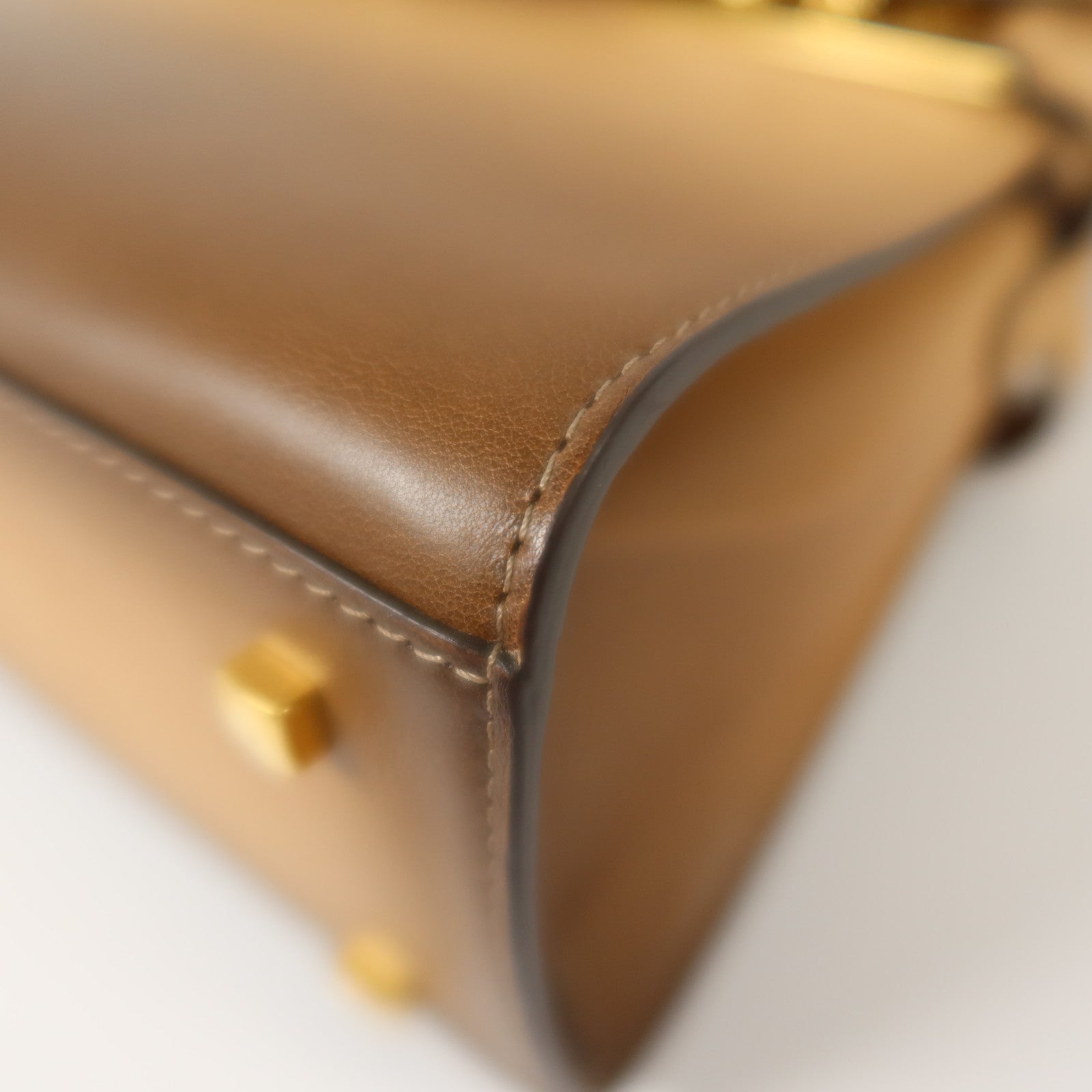 Delvaux 【激減優惠】牛皮皮革Tempete MM金扣手挽肩背兩用袋