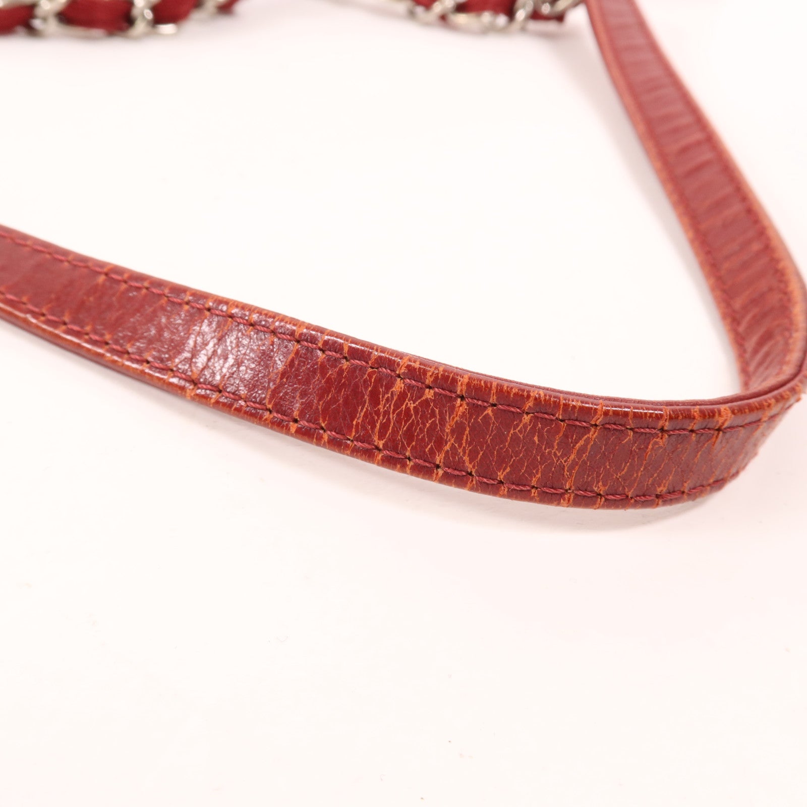 CHANEL 帆布Deauville Tote銀扣鏈帶肩背袋