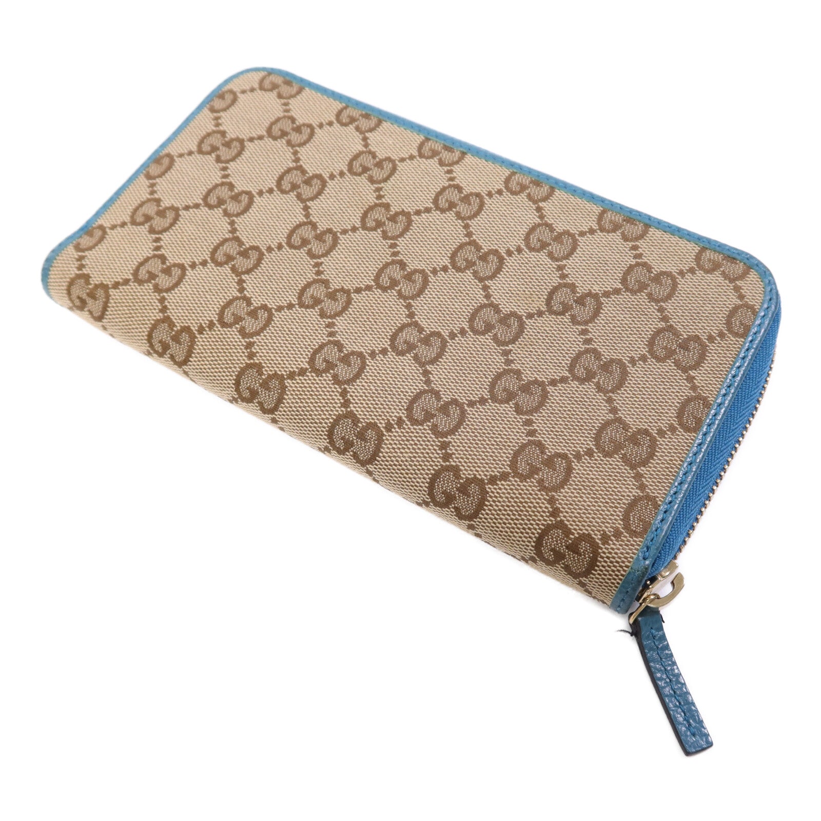 GUCCI 帆布Long Wallet金扣長錢包