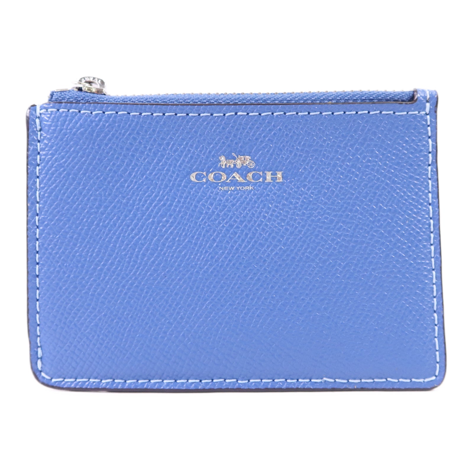 COACH 牛皮皮革Card Case銀扣卡片套