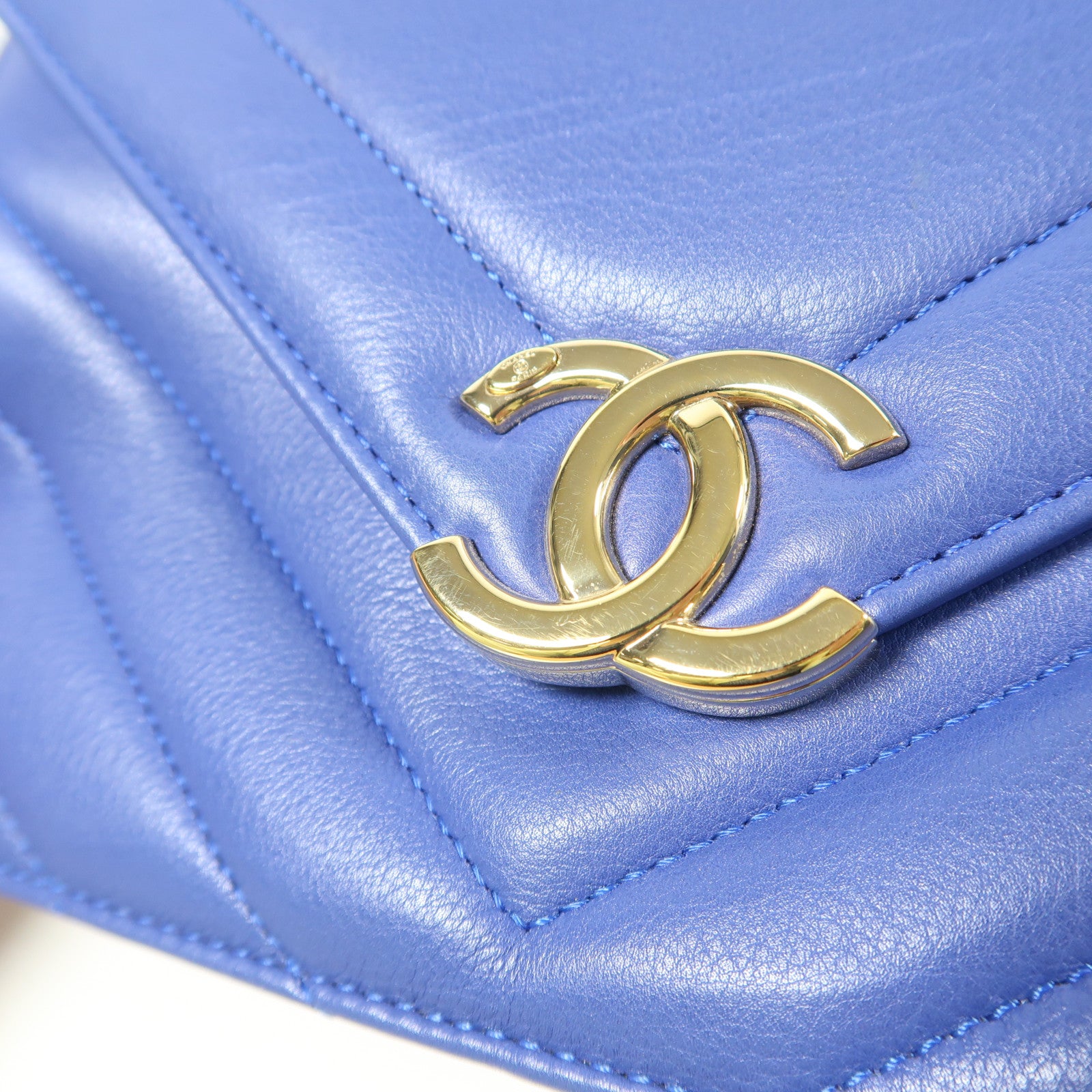 CHANEL 【激減優惠】羊皮皮革Chain Shoulder Bag金扣鏈帶肩背袋