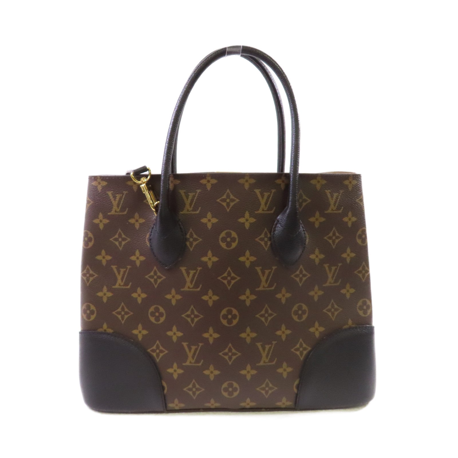 LOUIS VUITTON 【激減優惠】Monogram Flandrin 2Way Shoulder Bag金扣手挽肩背兩用袋啡色/黑色