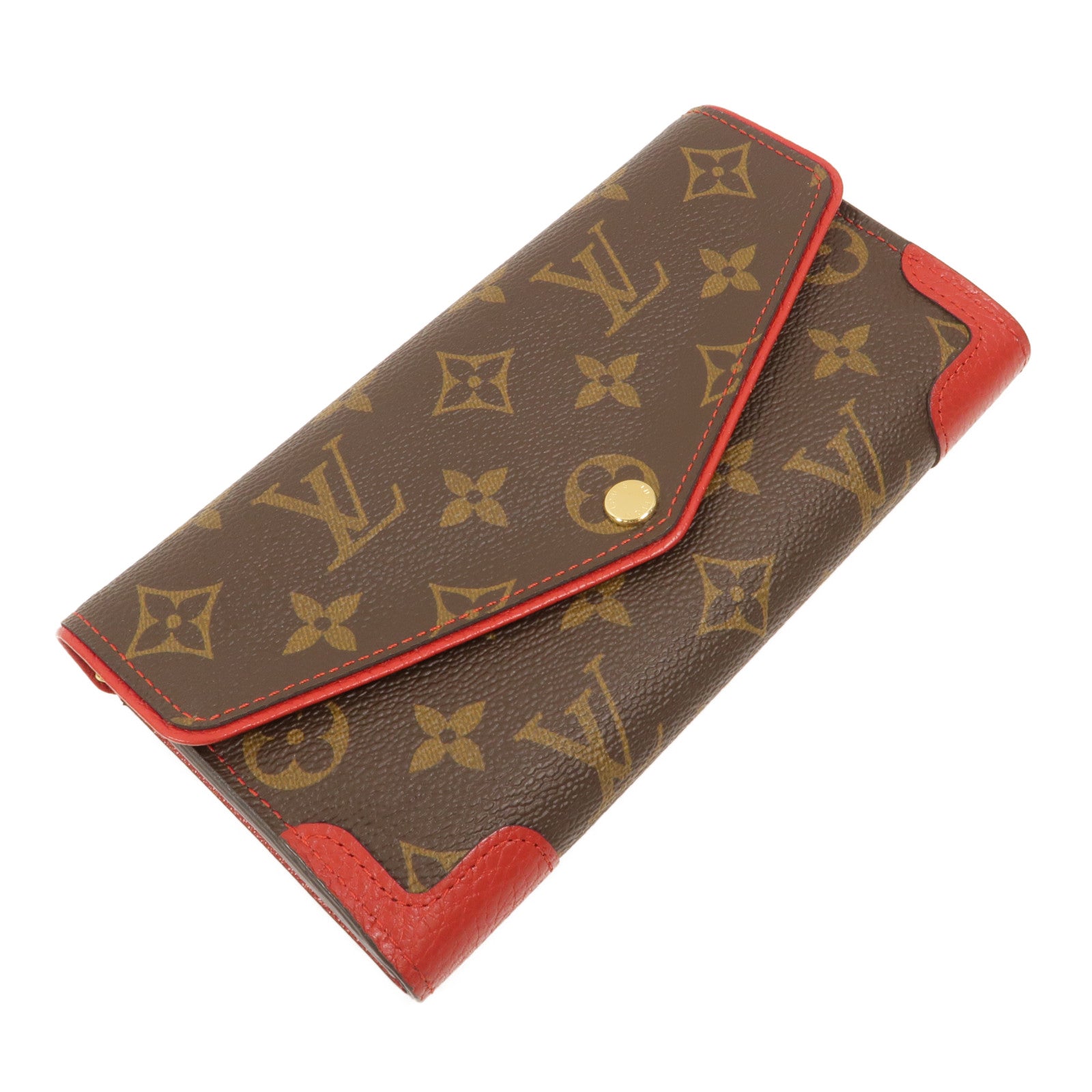LOUIS VUITTON Monogram Sarah Retiro金扣長錢包