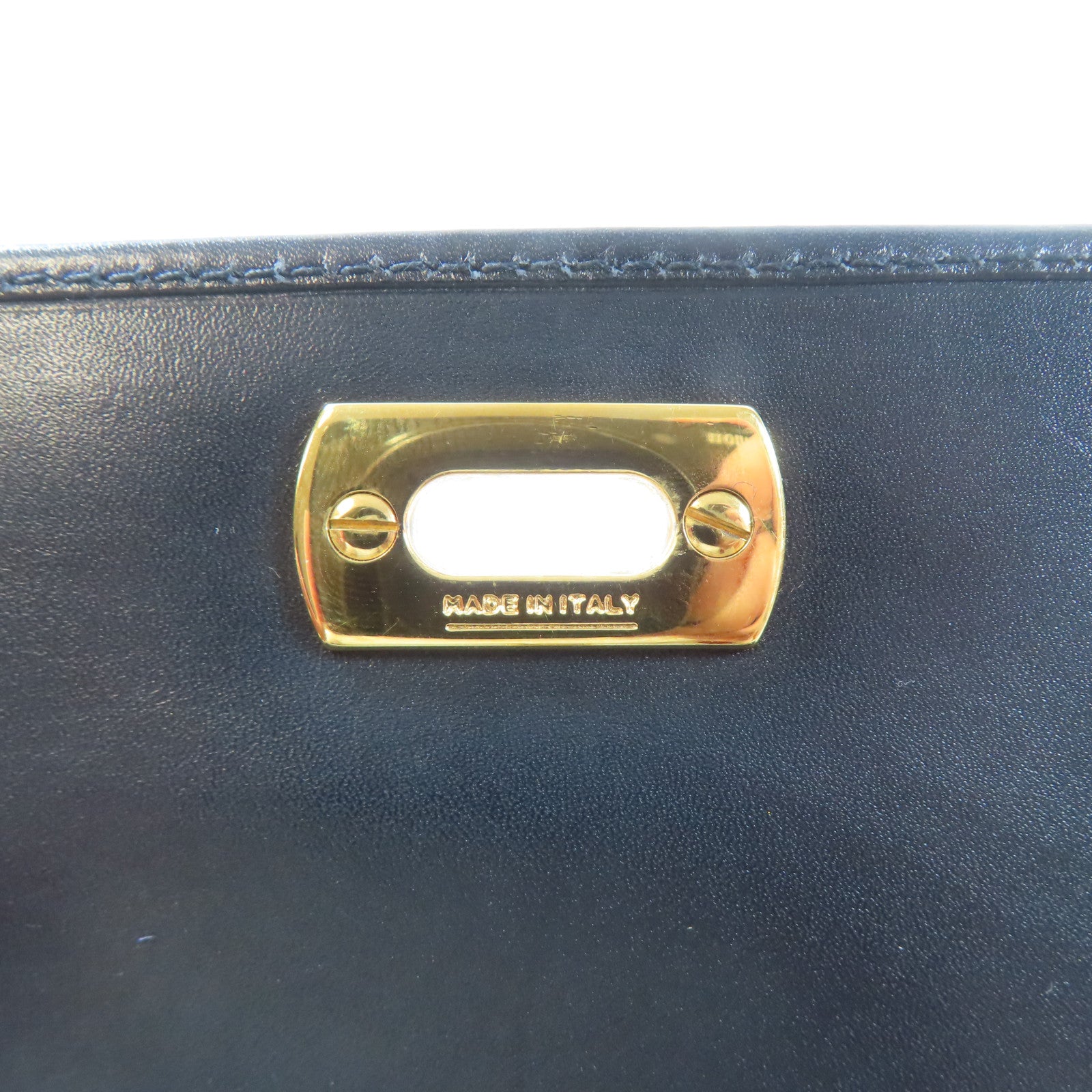 Salvatore Ferragamo 【激減優惠】羊皮皮革Wallet金扣錢包黑色