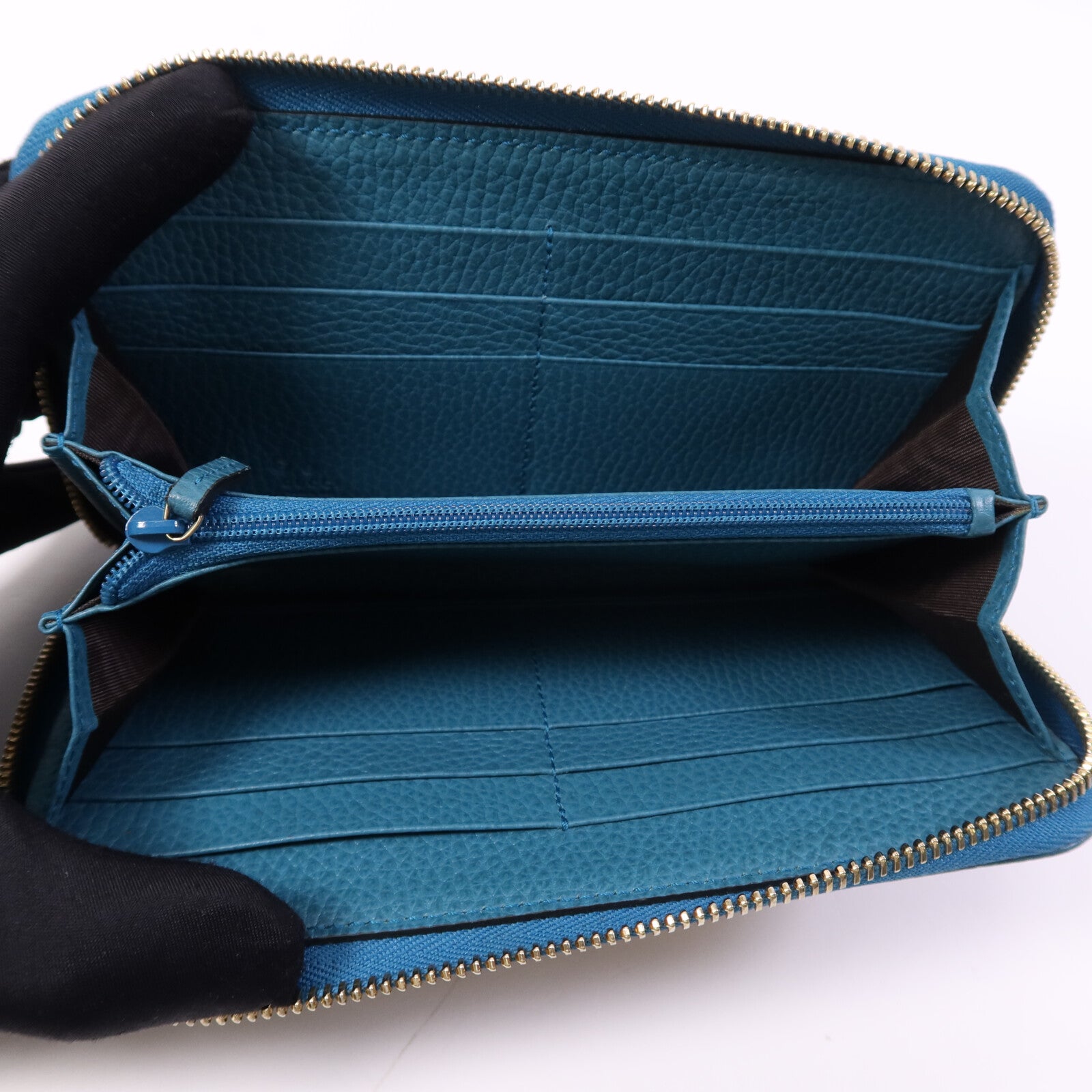 GUCCI 帆布Long Wallet金扣長錢包