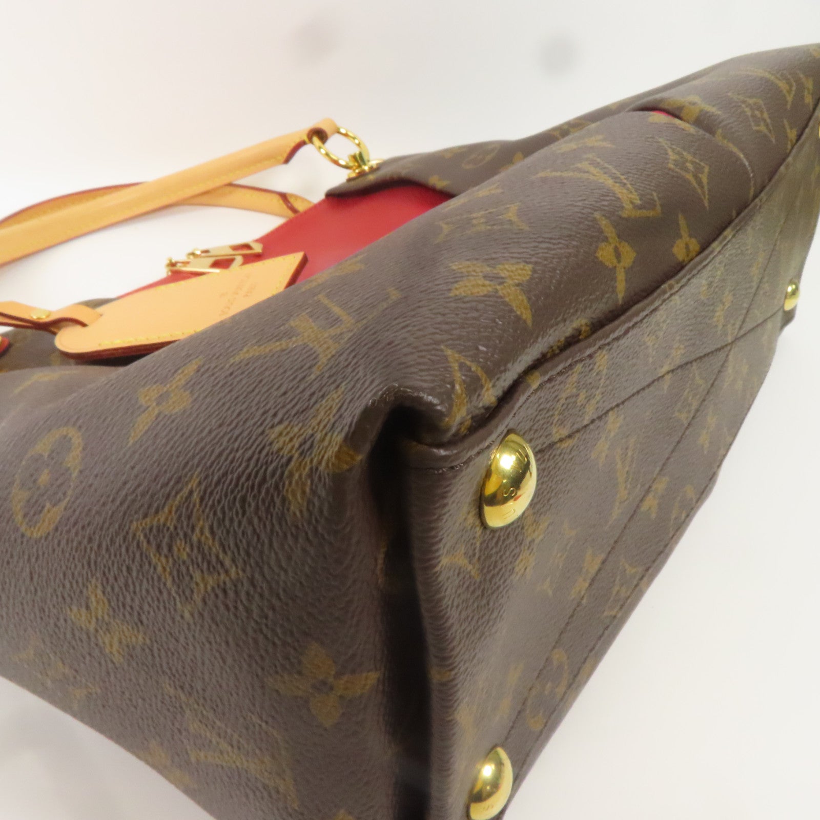 LOUIS VUITTON LV GHW V Tote MM 2way Shoulder Bag M43957 Monogram Cerise