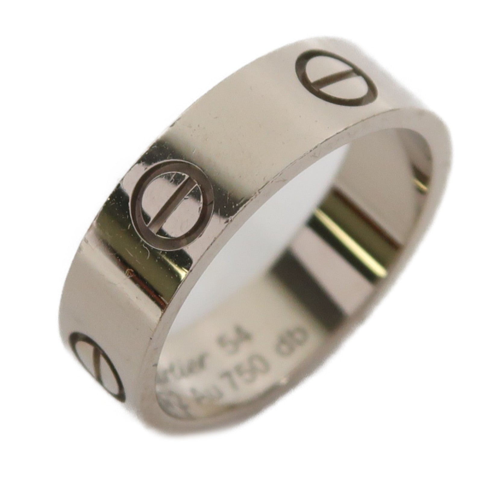 CARTIER 18K白金Love Ring戒指Cartier#54/US#6.75