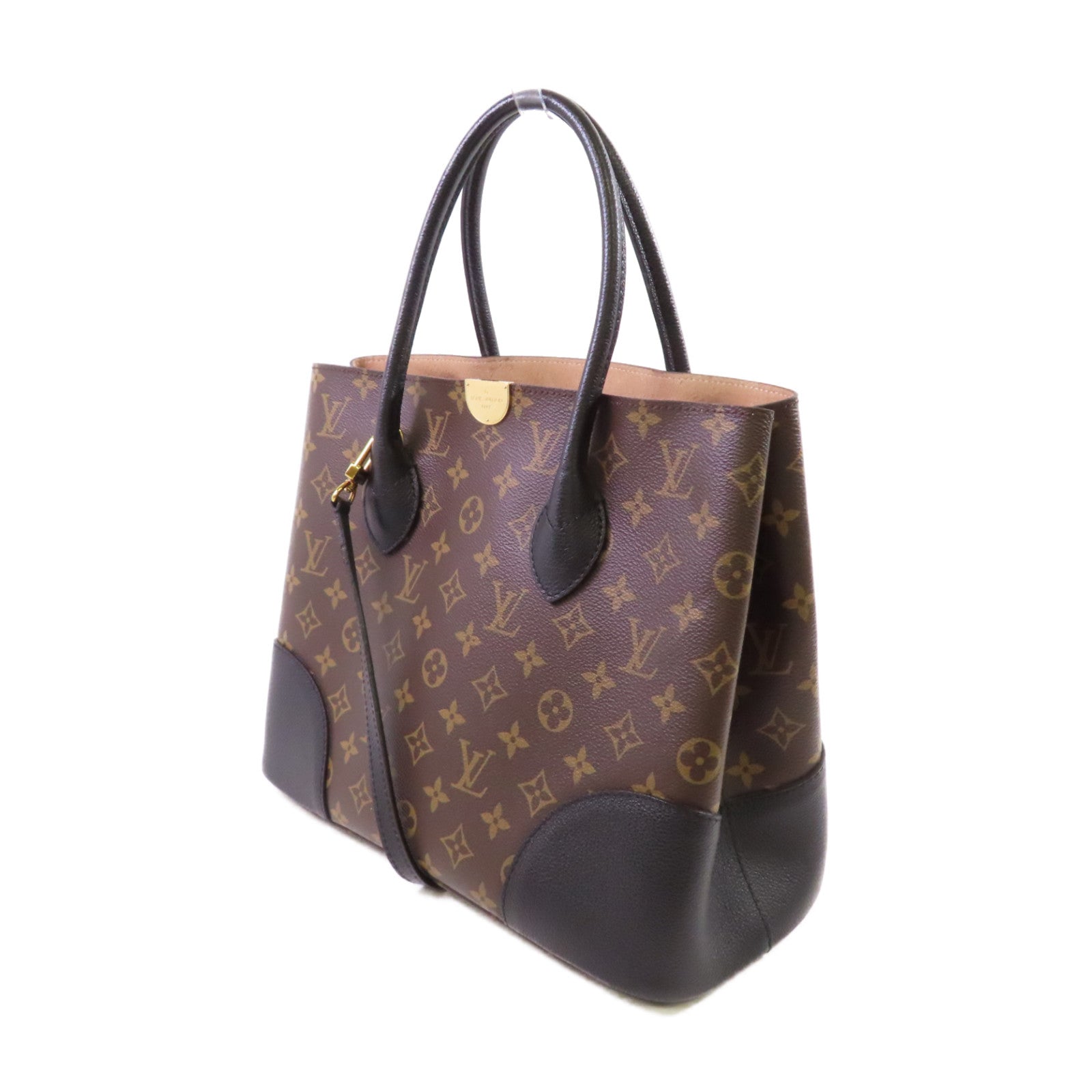 LOUIS VUITTON 【激減優惠】Monogram Flandrin 2Way Shoulder Bag金扣手挽肩背兩用袋啡色/黑色