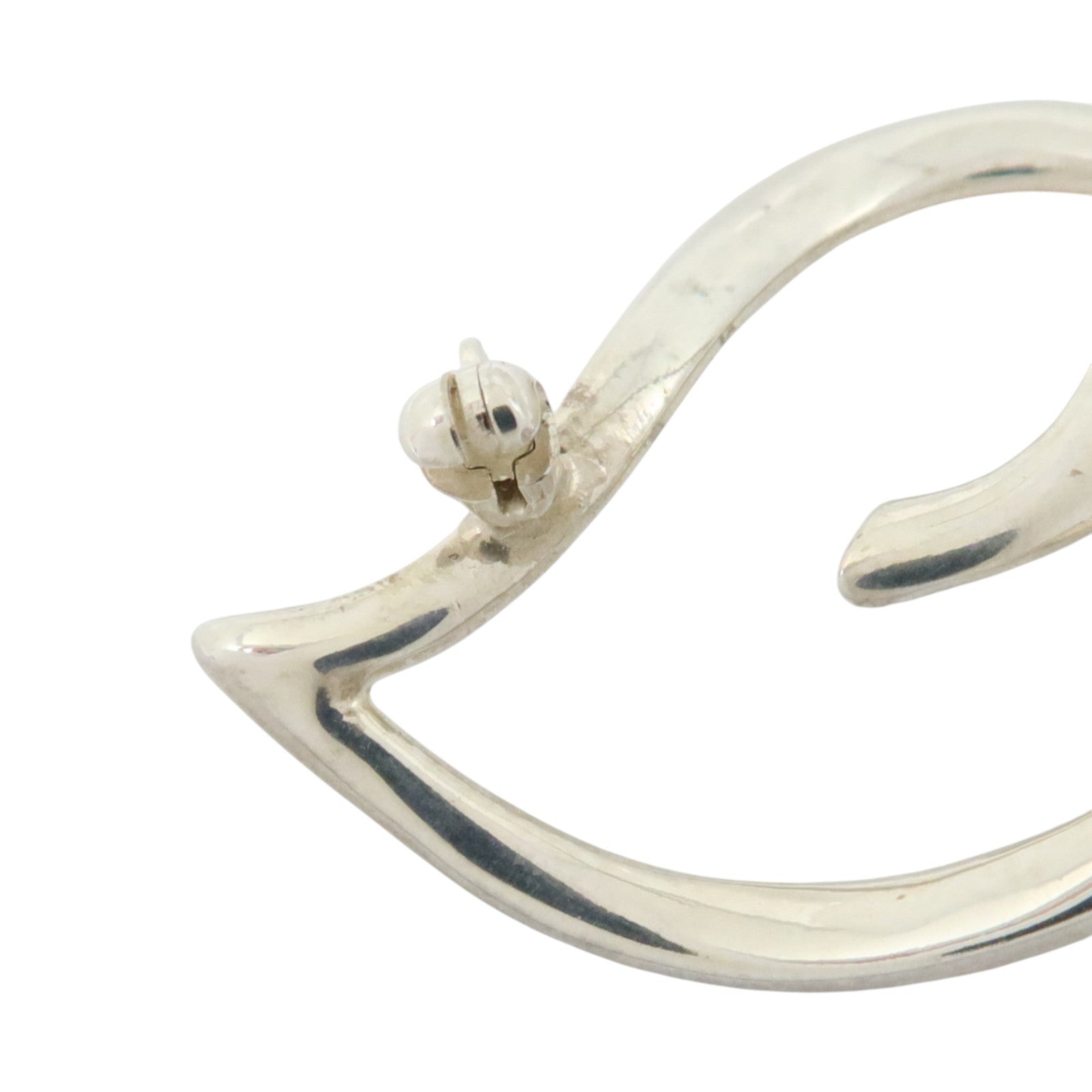TIFFANY＆CO 925純銀Vintage Double Leaf Brooch銀扣胸針