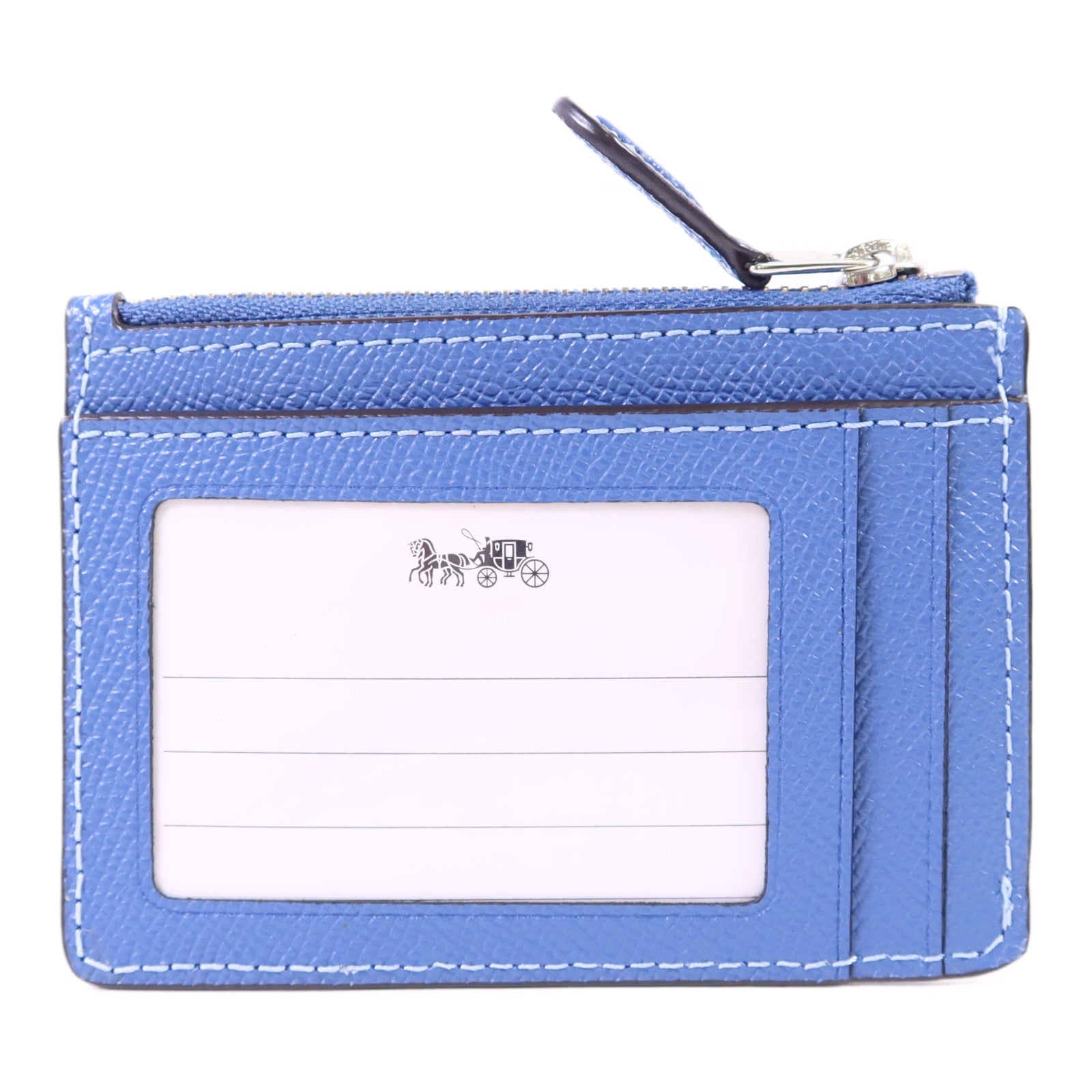 COACH 牛皮皮革Card Case銀扣卡片套