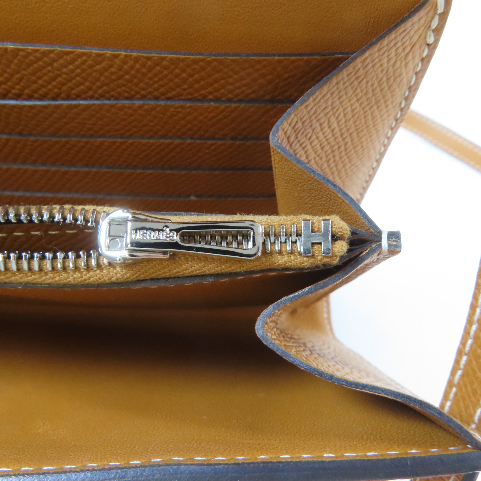 HERMES Epsom皮革Constance To Go銀扣肩背袋啡色