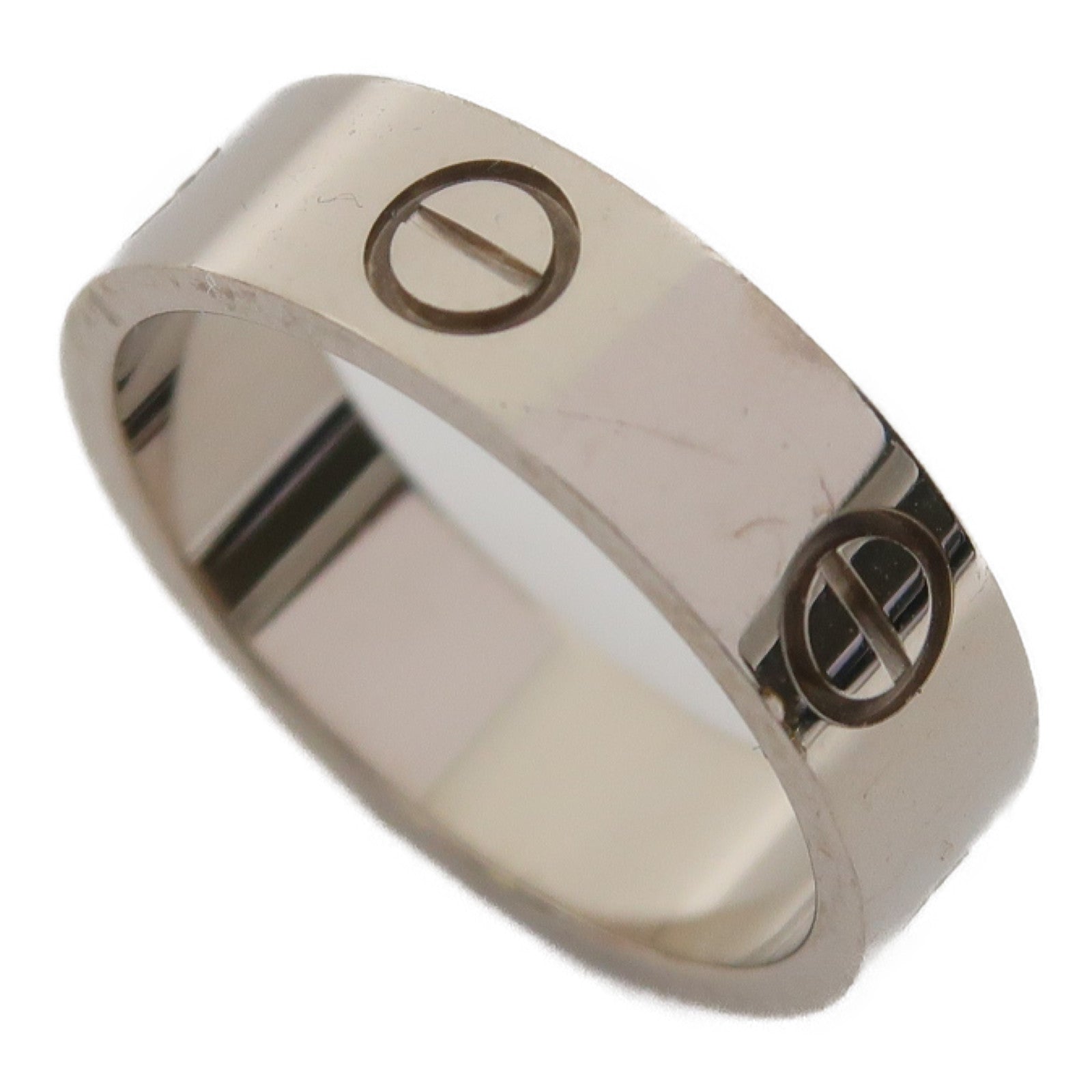 CARTIER 18K白金Love Ring戒指Cartier#54/US#6.75