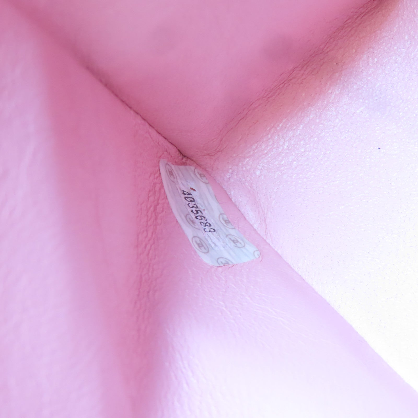 CHANEL 菱格羊皮皮革Chain Shoulder Bag金扣鏈帶肩背袋粉紅色