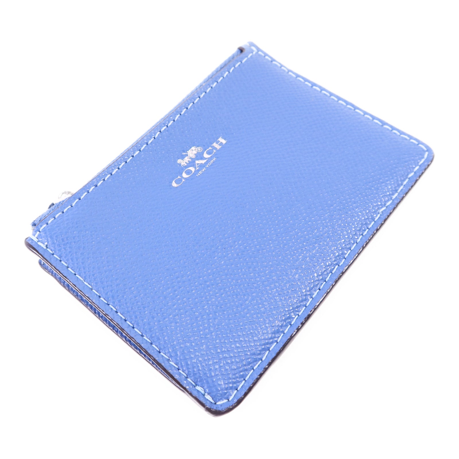 COACH 牛皮皮革Card Case銀扣卡片套
