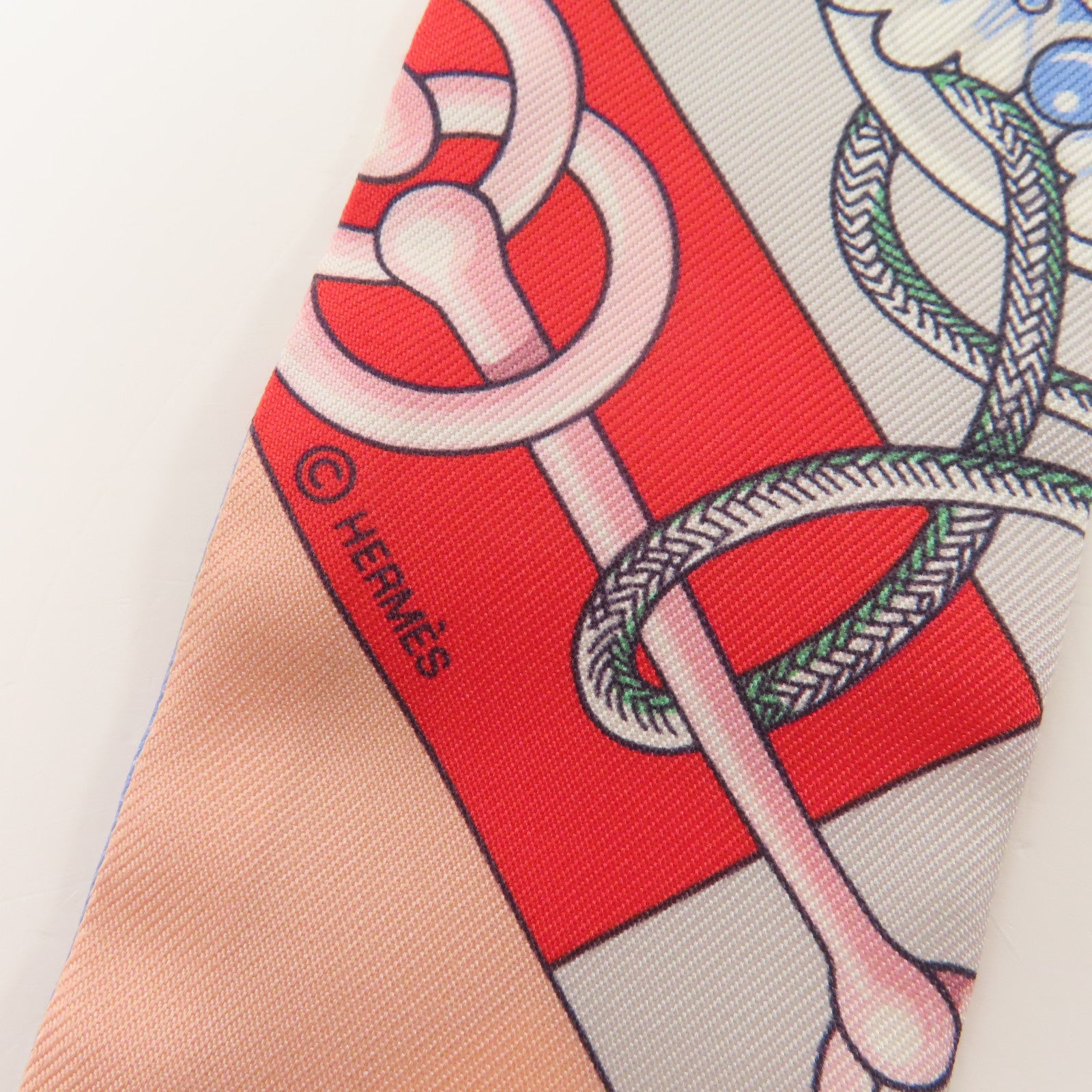 HERMES 絲質Twilly絲巾
