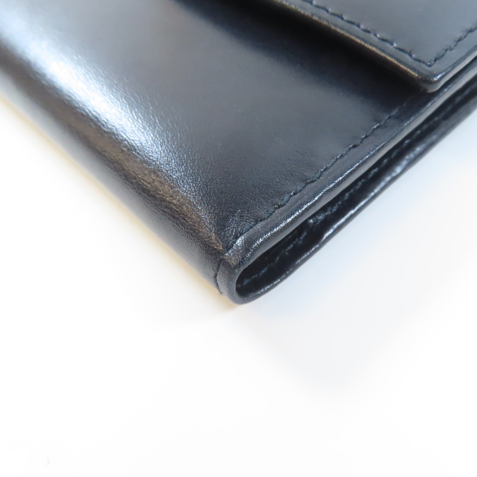 Salvatore Ferragamo 羊皮皮革Wallet金扣錢包黑色