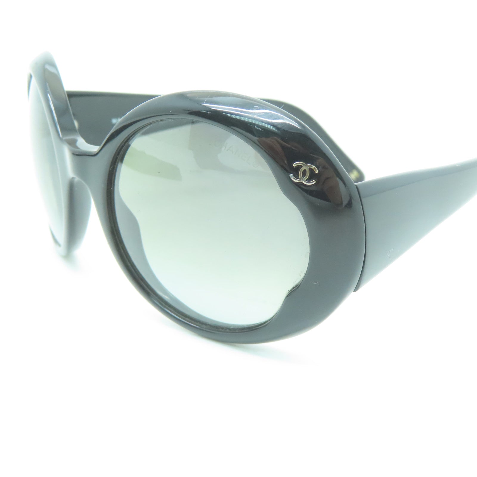 CHANEL PVC Sunglasses銀扣太陽眼鏡黑色