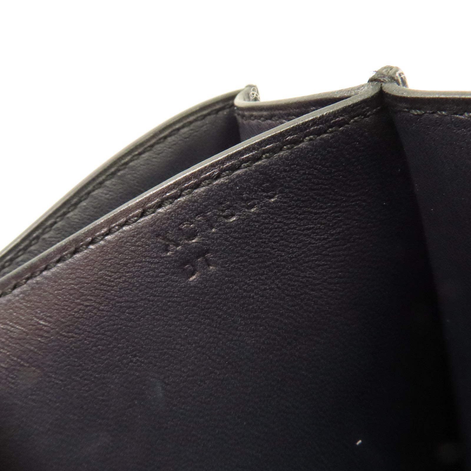 HERMES 【激減優惠】Epsom皮革Constance 24 Shoulder Bag銀扣肩背袋Blue Indigo/靛藍色